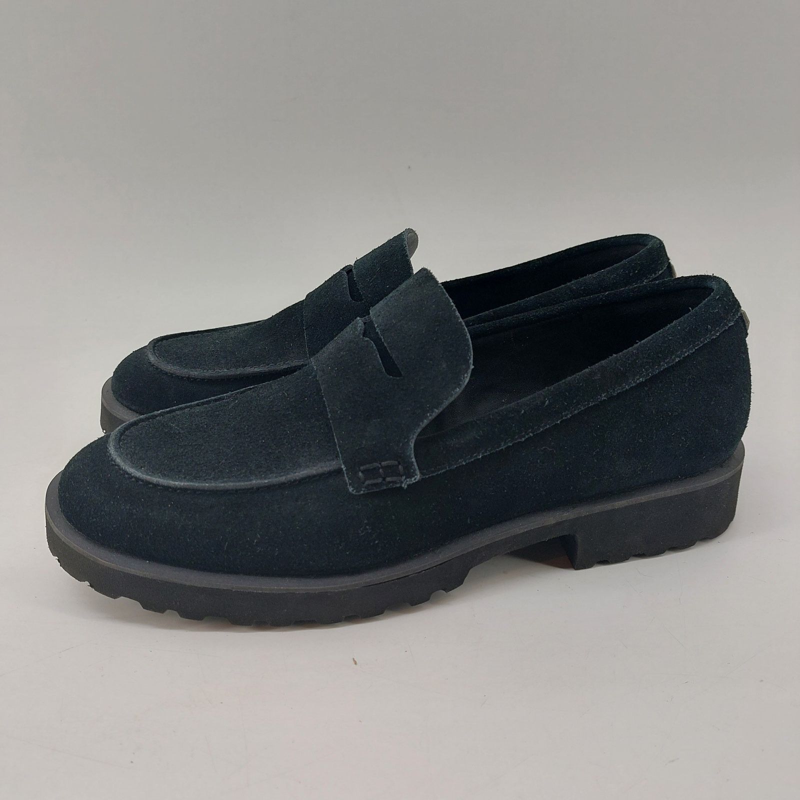 Cole Haan Cole Haan Women Size 7.5 Newburg Black Platform Penny Loafer Size US 7.5 / IT 37.5 - 11 Thumbnail