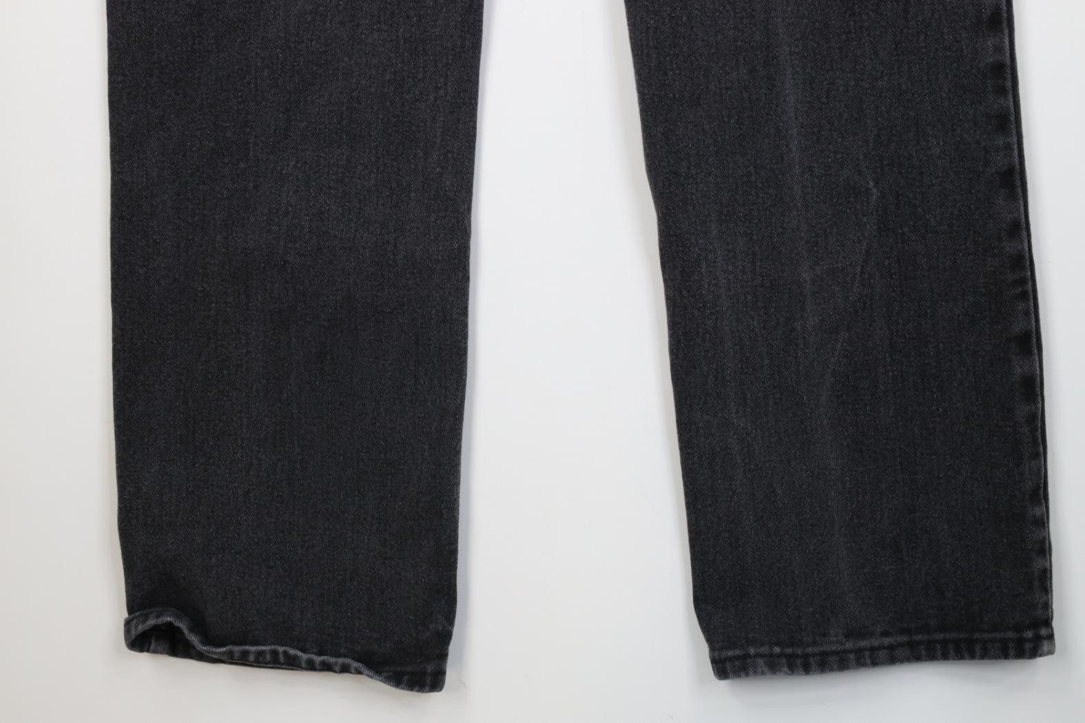 Lee Vintage 90s Lee Faded Straight Leg Denim Jeans Black Cotton Size US 36 / EU 52 - 13 Thumbnail