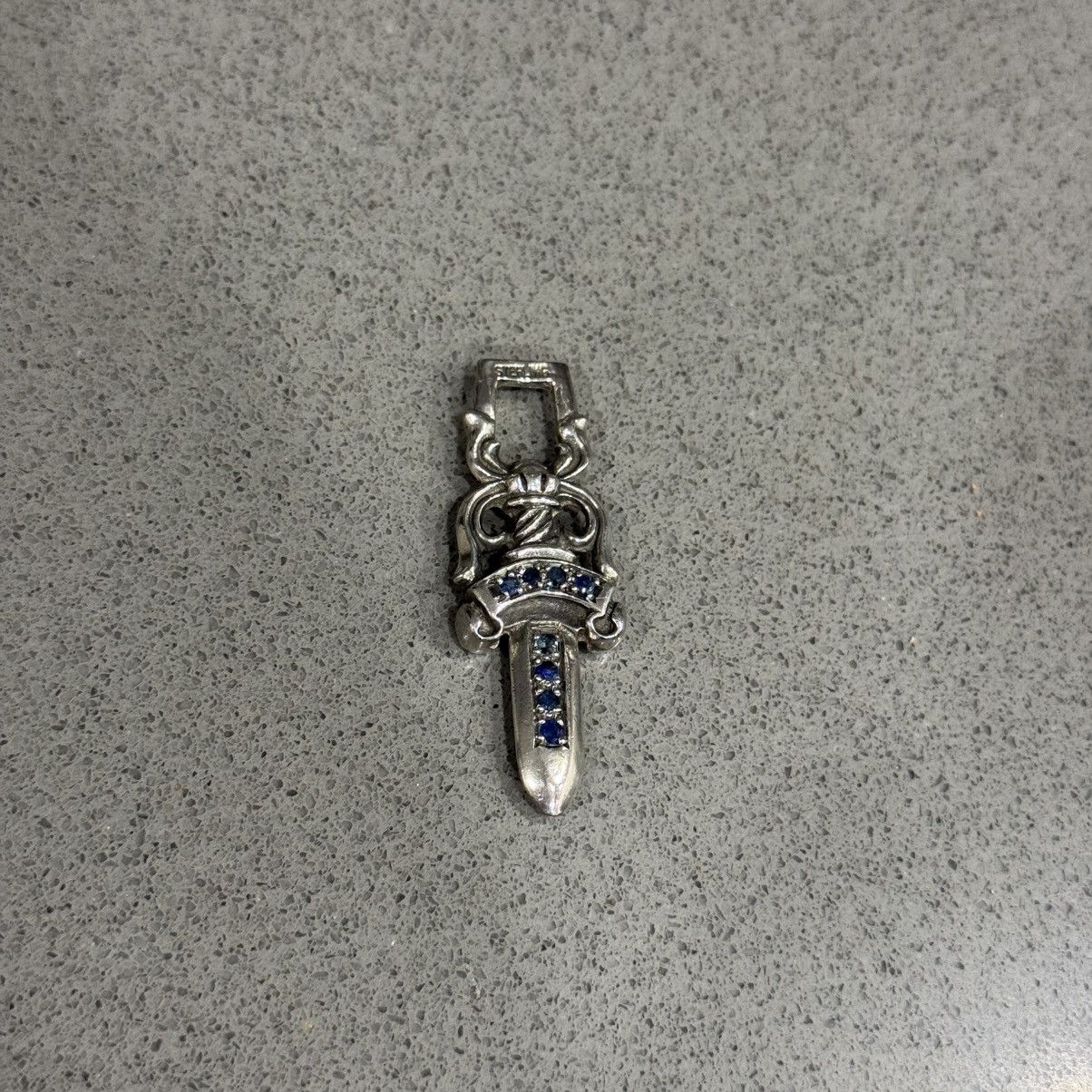 Chrome Hearts Chrome Hearts Dagger #10 Pendant Sapphire | Grailed