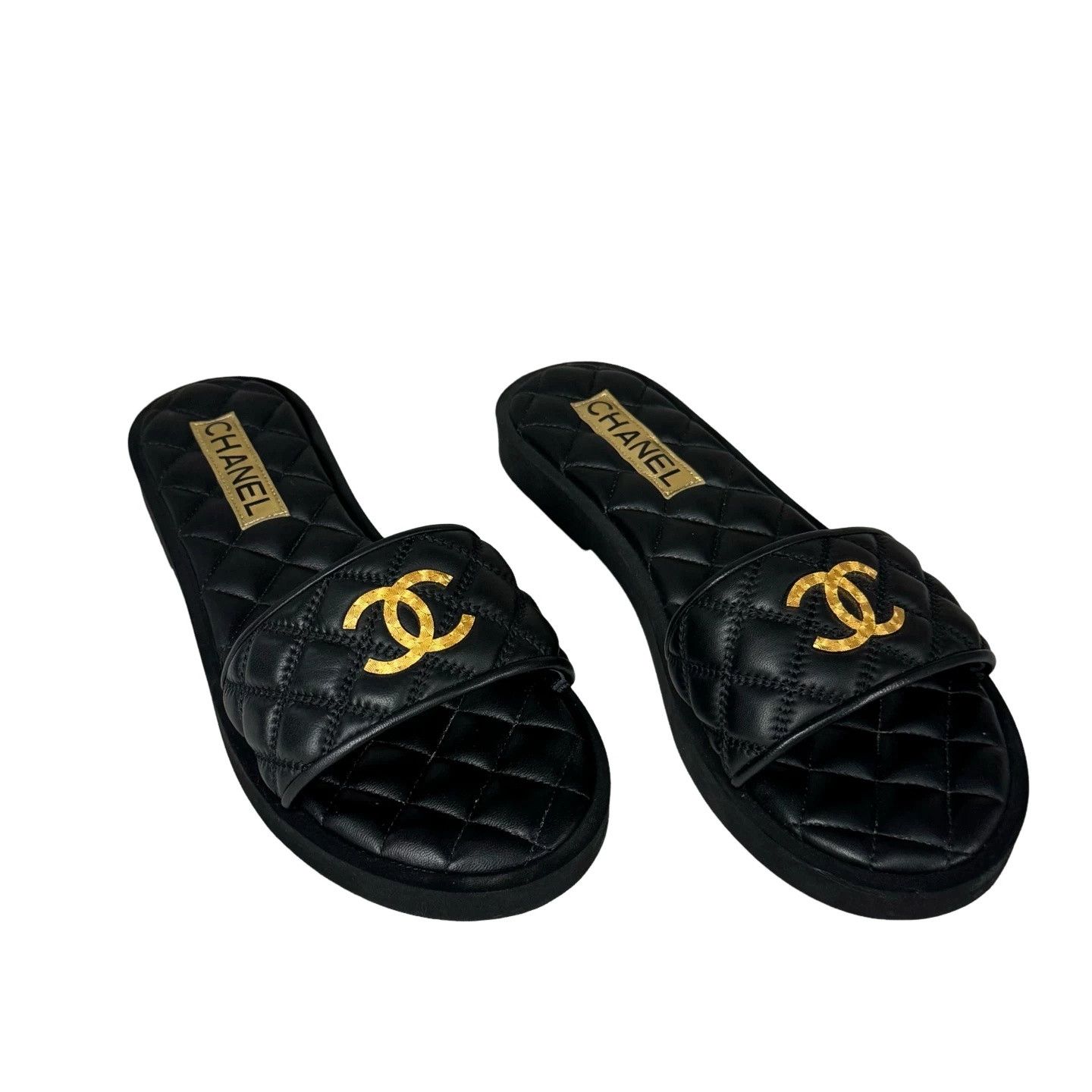 Chanel Chanel Quilted CC Logo Sandals Size 39 Size US 9 / IT 39 - 1 Thumbnail