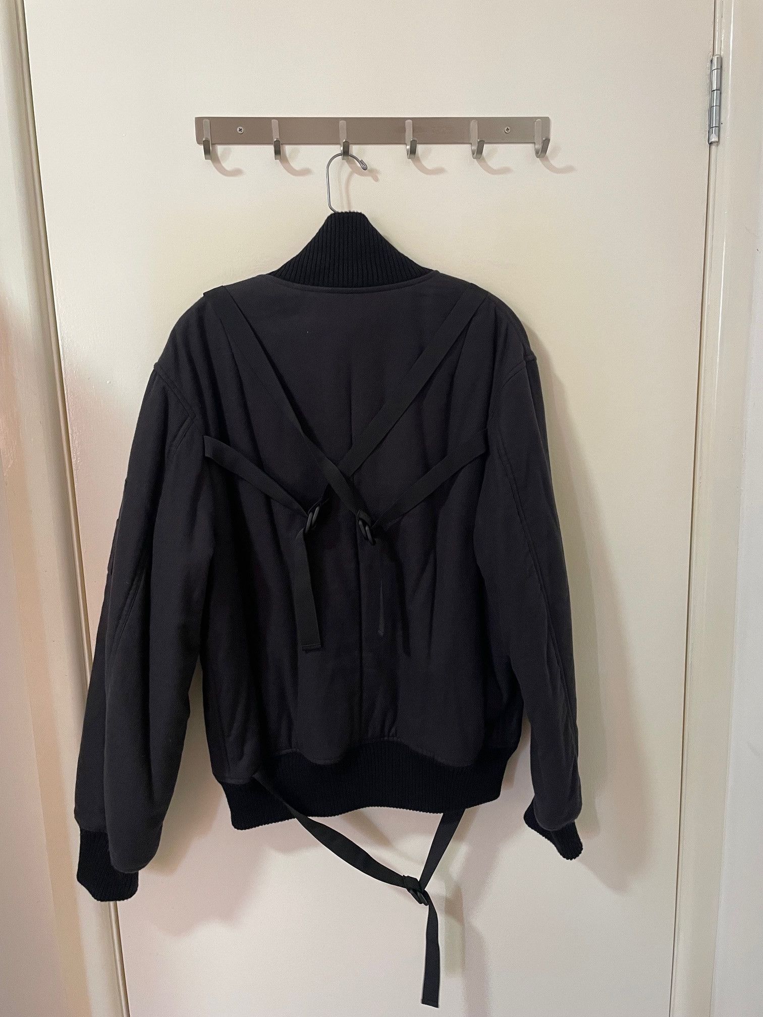 Helmut Lang Bondage Strapped Bomber Jacket Size US M / EU 48-50 / 2 - 4 Thumbnail