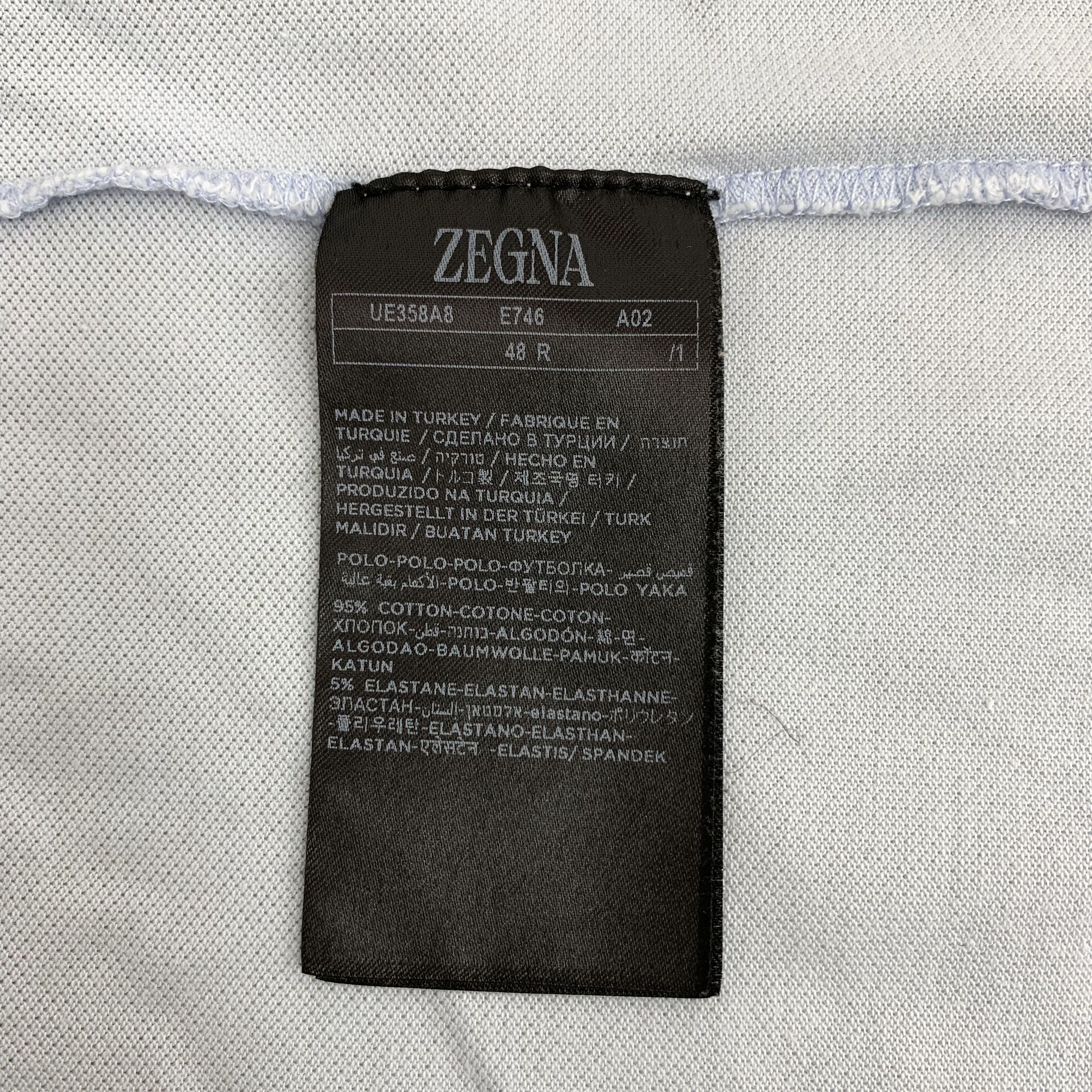 Z Zegna Zegna Logo Polo Light Blue (48) Size US M / EU 48-50 / 2 - 6 Thumbnail
