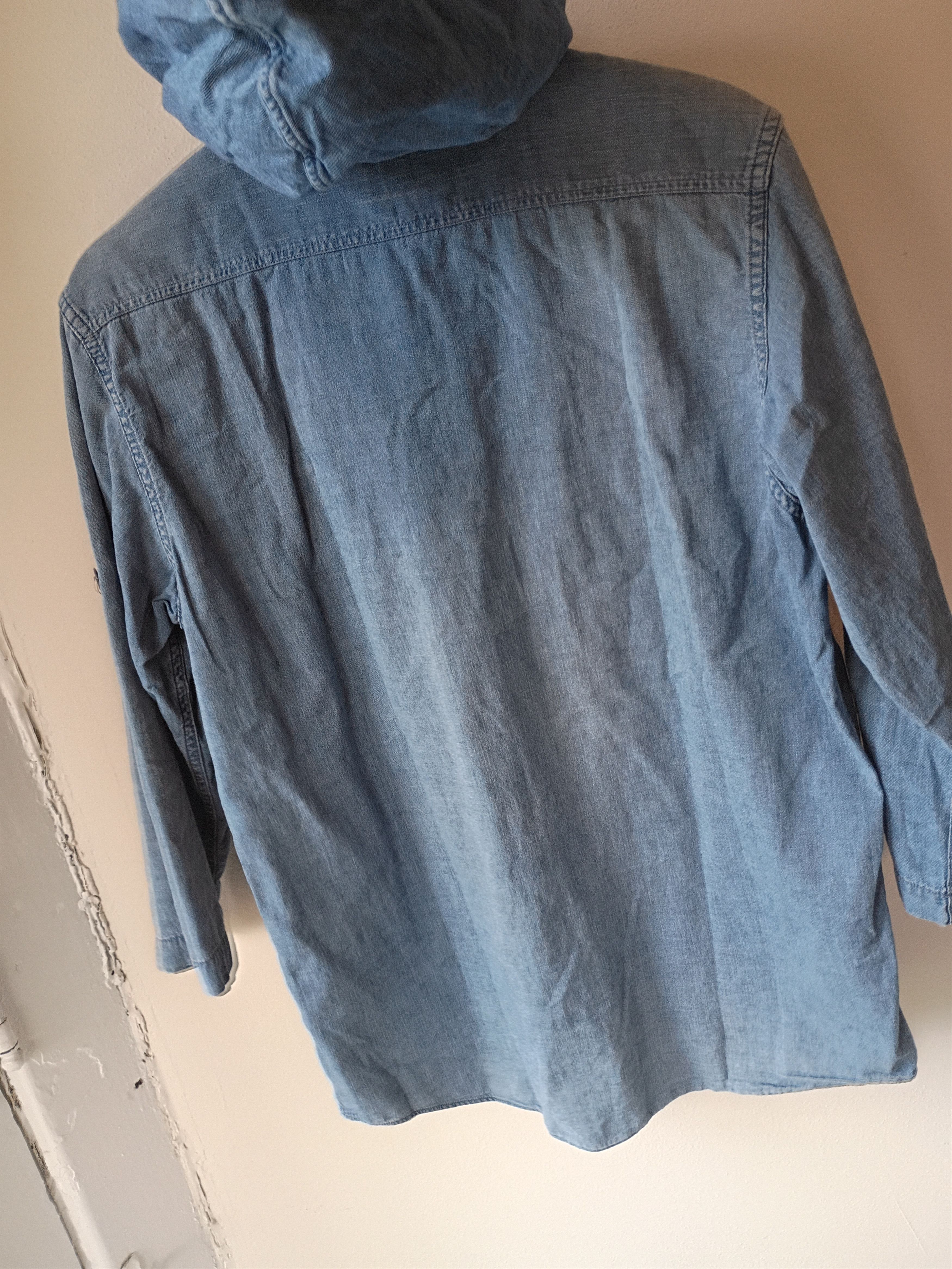 Orslow Light denim hooded button up shirt size 3 Size US L / EU 52-54 / 3 - 9 Thumbnail