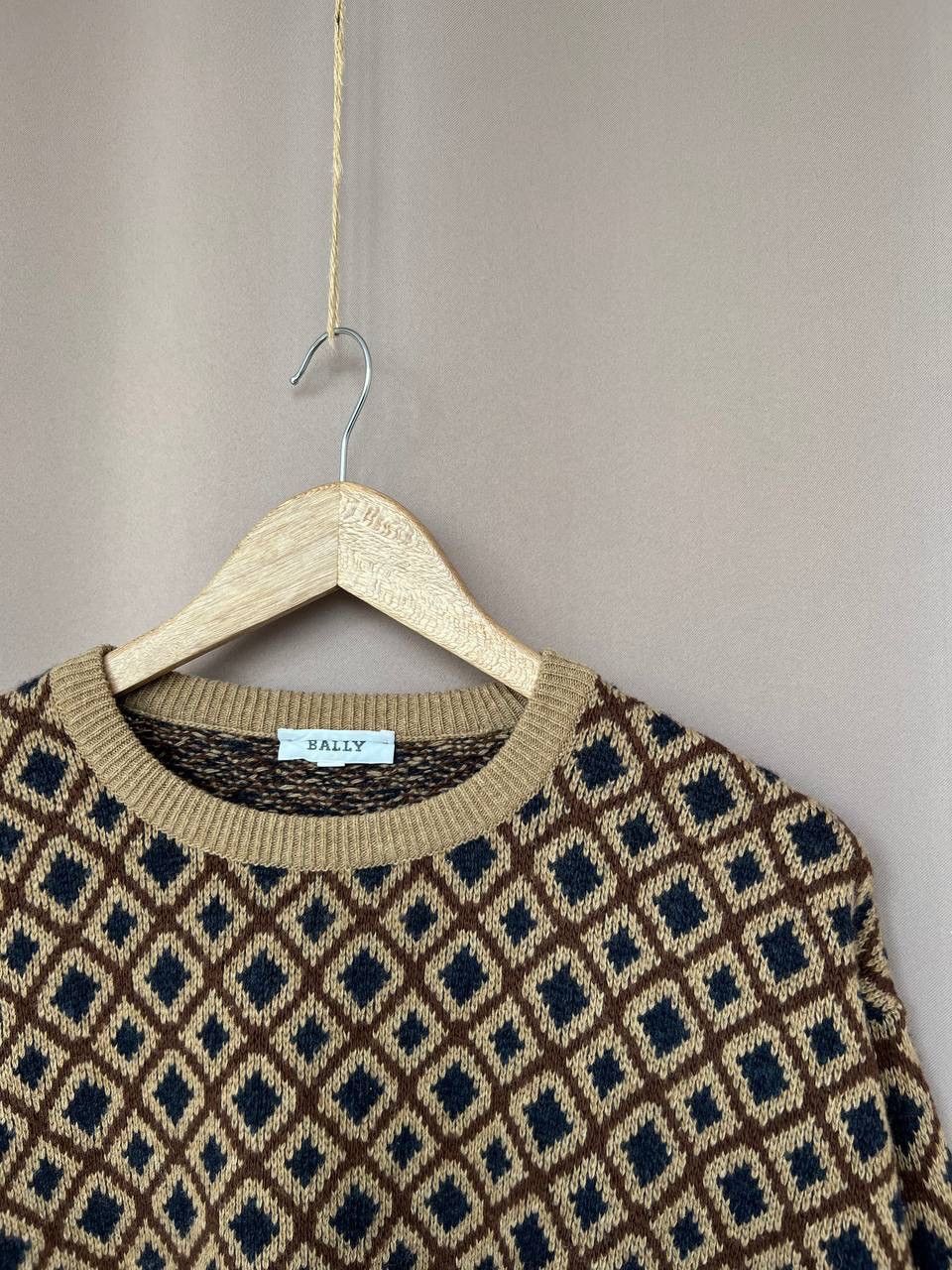 Bally Bally Patterned Wool Knit Sweater Mens Size 52 M/L Jumper Size US L / EU 52-54 / 3 - 6 Thumbnail