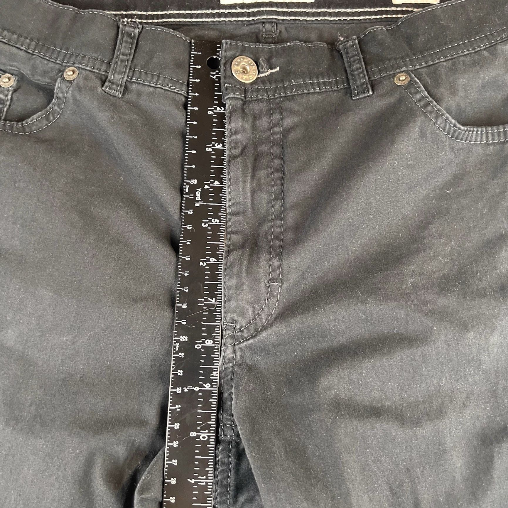 BRAX Brax Pants Mens 36x34 Black Cotton Elastane Chino Straight Fall Summer Preppy 5-Pocket Comfort Stretch Regular Size US 36 / EU 52 - 5 Thumbnail