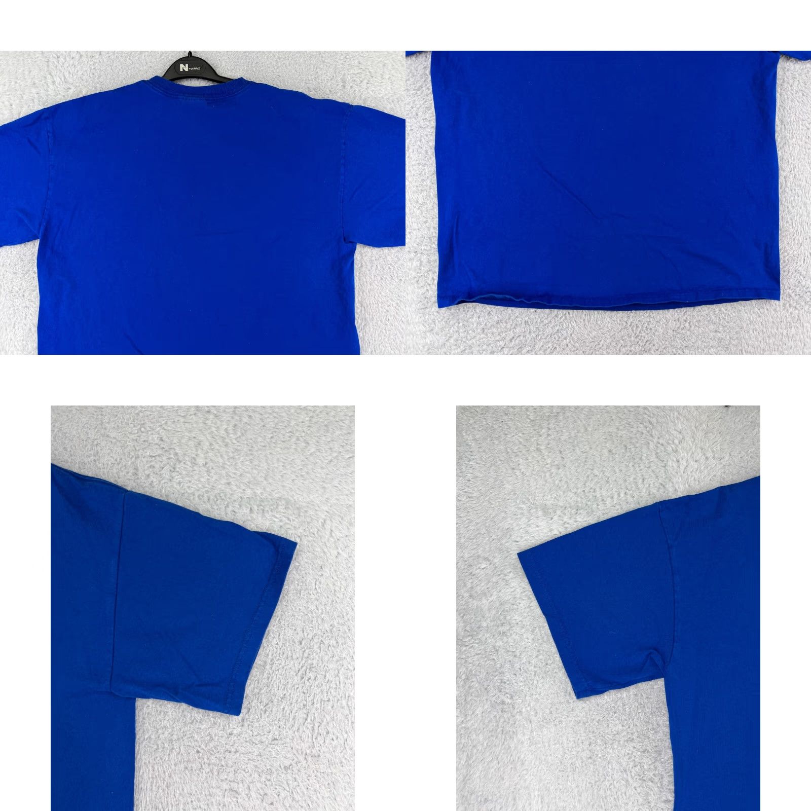 Adidas Adidas Shirt Mens Large Blue Short Sleeve Crew Neck Cotton Logo T-Shirt, Jersey, Sports, 90s? Size US L / EU 52-54 / 3 - 8 Thumbnail