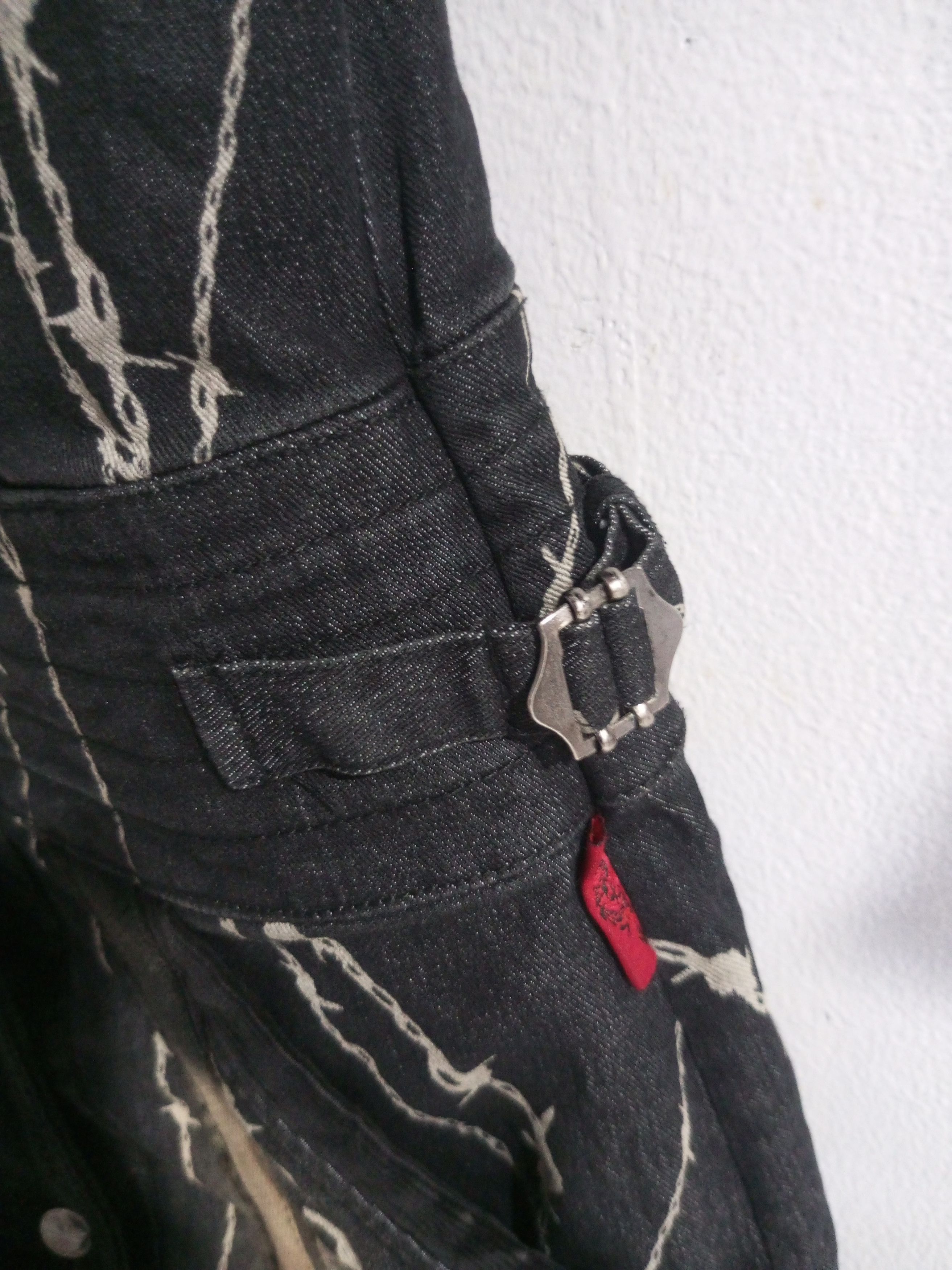 Japanese Brand Ozz on Hikozoh barbed wire denim mix corduroy jacket Size US M / EU 48-50 / 2 - 9 Thumbnail