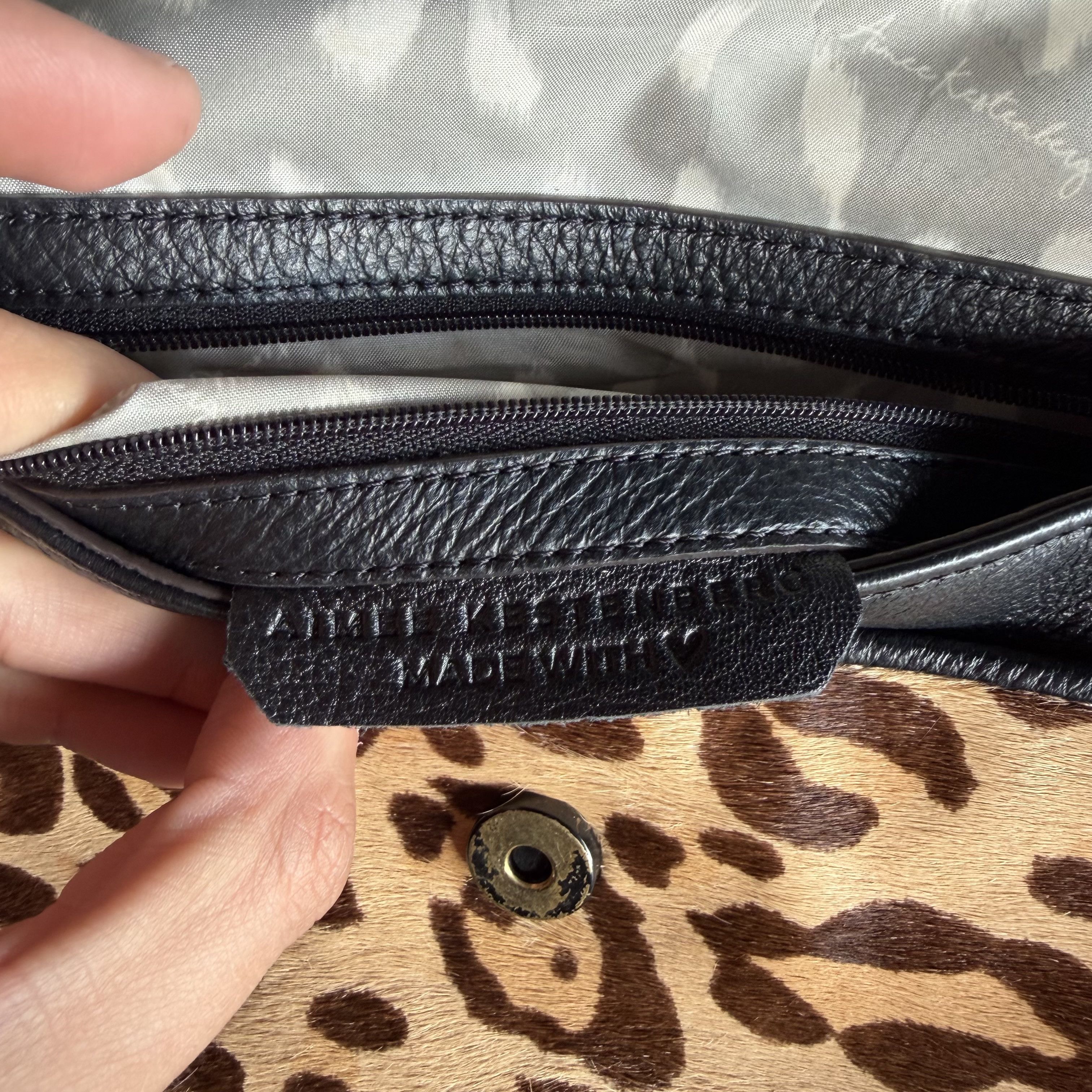 Other Aimee Kestenberg Black Leather & Cheetah Calf Size ONE SIZE - 6 Thumbnail