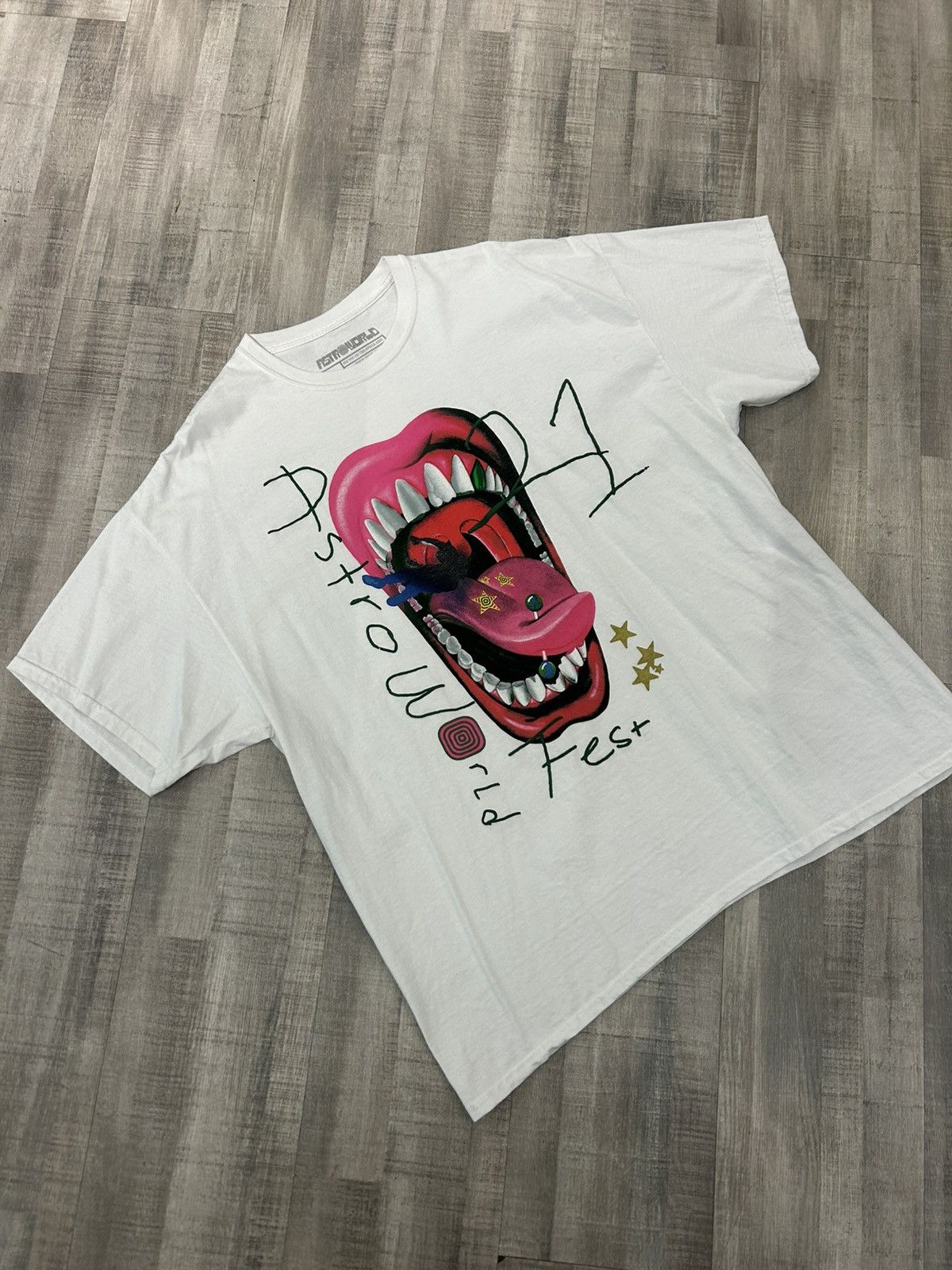 Travis Scott Travis Scott Astroworld Festival 2021 Tee Size US XL / EU 56 / 4 - 3 Thumbnail