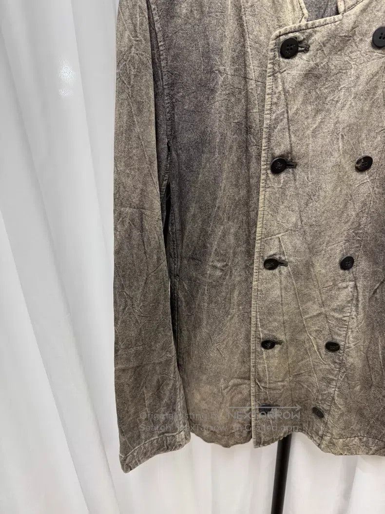 Issey Miyake Issey Miyake Pleated Distressed Double-Breasted Jacket Size US L / EU 52-54 / 3 - 3 Thumbnail