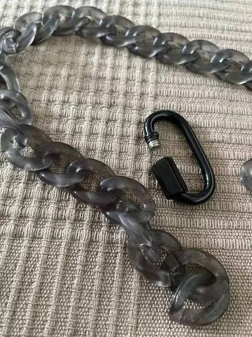 Other Acrylic Black Chain Lock Pendant Necklace Size ONE SIZE - 2 Thumbnail