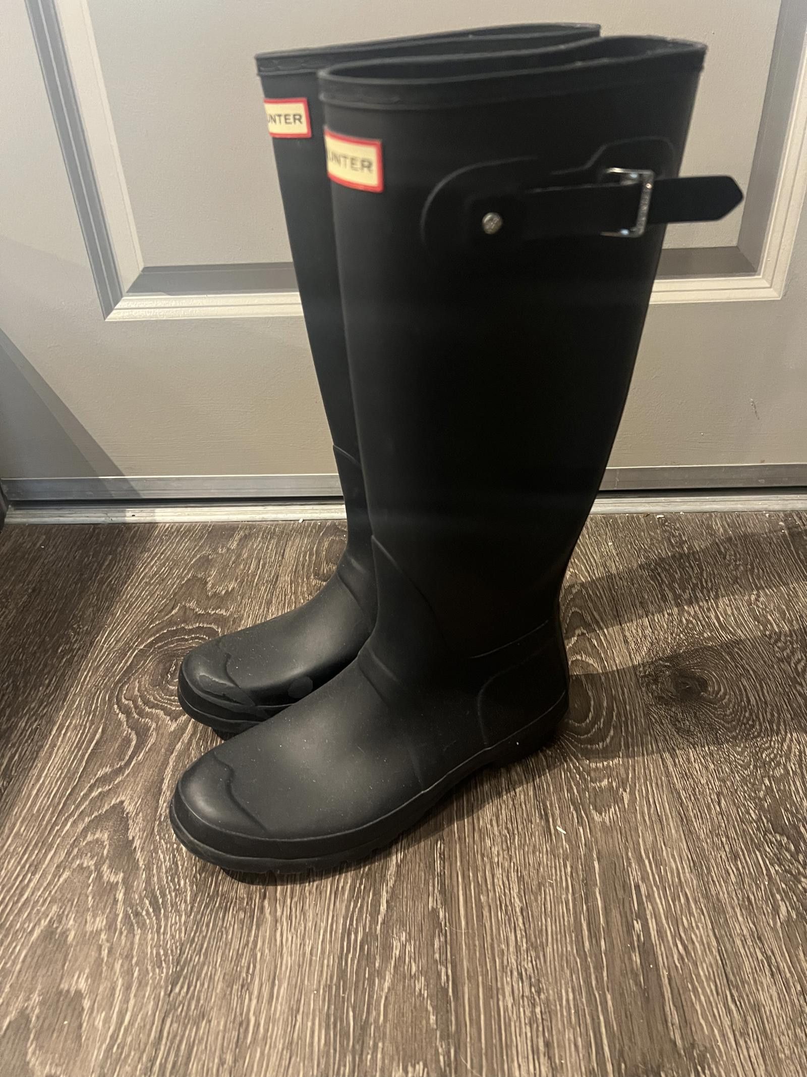 Hunter Hunter Dark Blue Tall Snow Boots Size US 10 / IT 40 - 5 Thumbnail