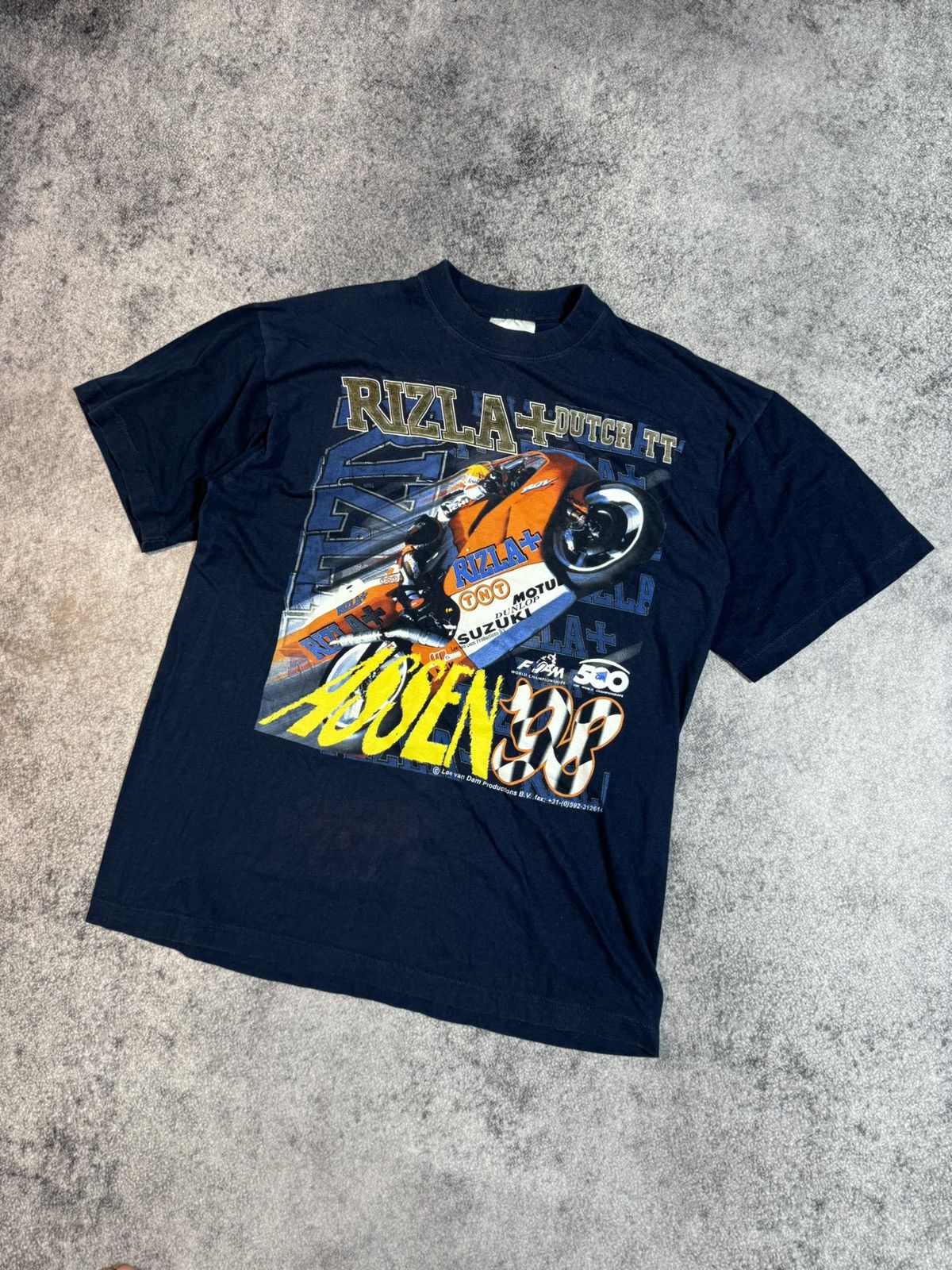 Vintage Vintage Moto Racing Dutch TT Assen Logo T-shirt Streetwear Size US XL / EU 56 / 4 - 1 Thumbnail
