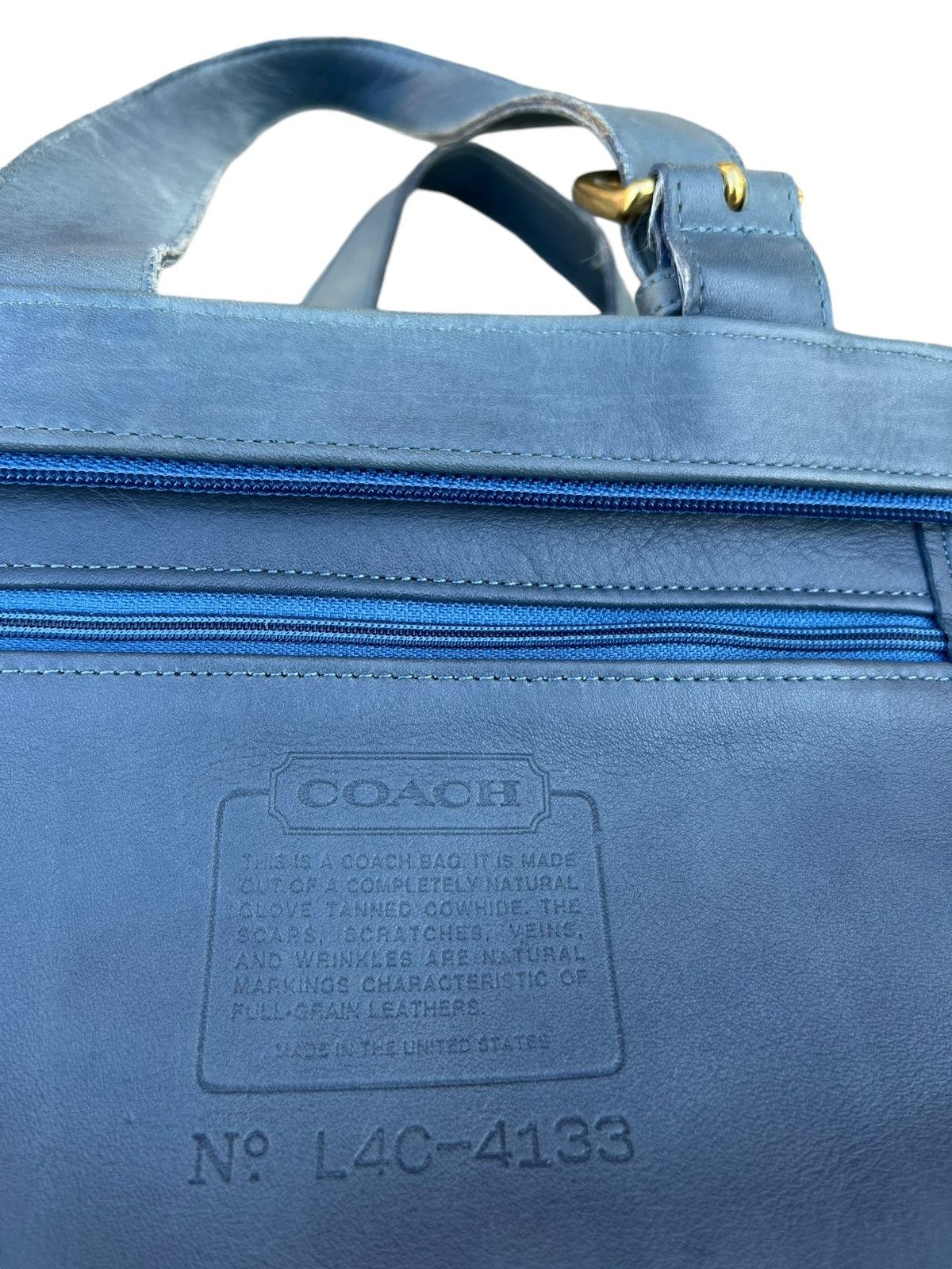 Coach Vintage 90s COACH Distressed Patina Leather Mini Tote Bag Size ONE SIZE - 22 Thumbnail