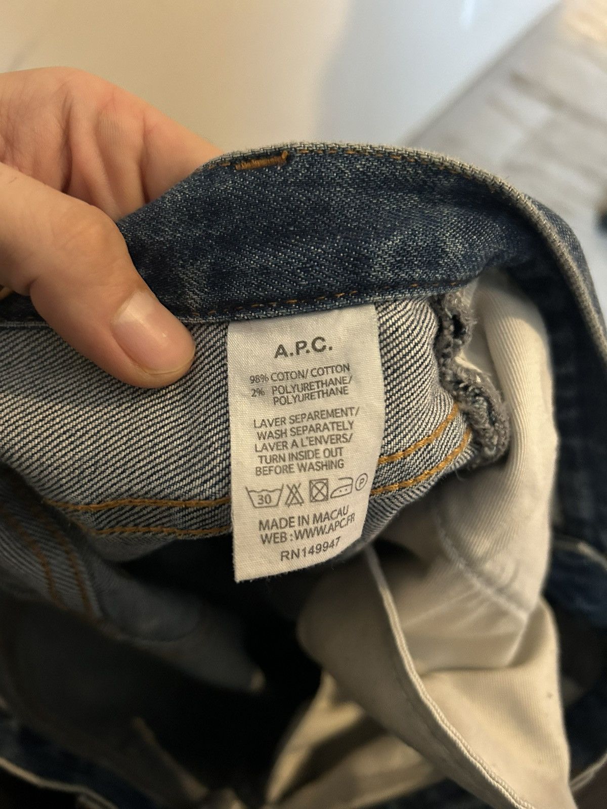 A.P.C. A.P.C. Petit Standard Droit Etroit jeans Size US 31 - 3 Thumbnail