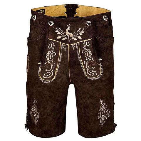 Other Men's Oktoberfest Costumes Lederhosen 'Otto' Dark Size US 34 / EU 50 - 2 Thumbnail