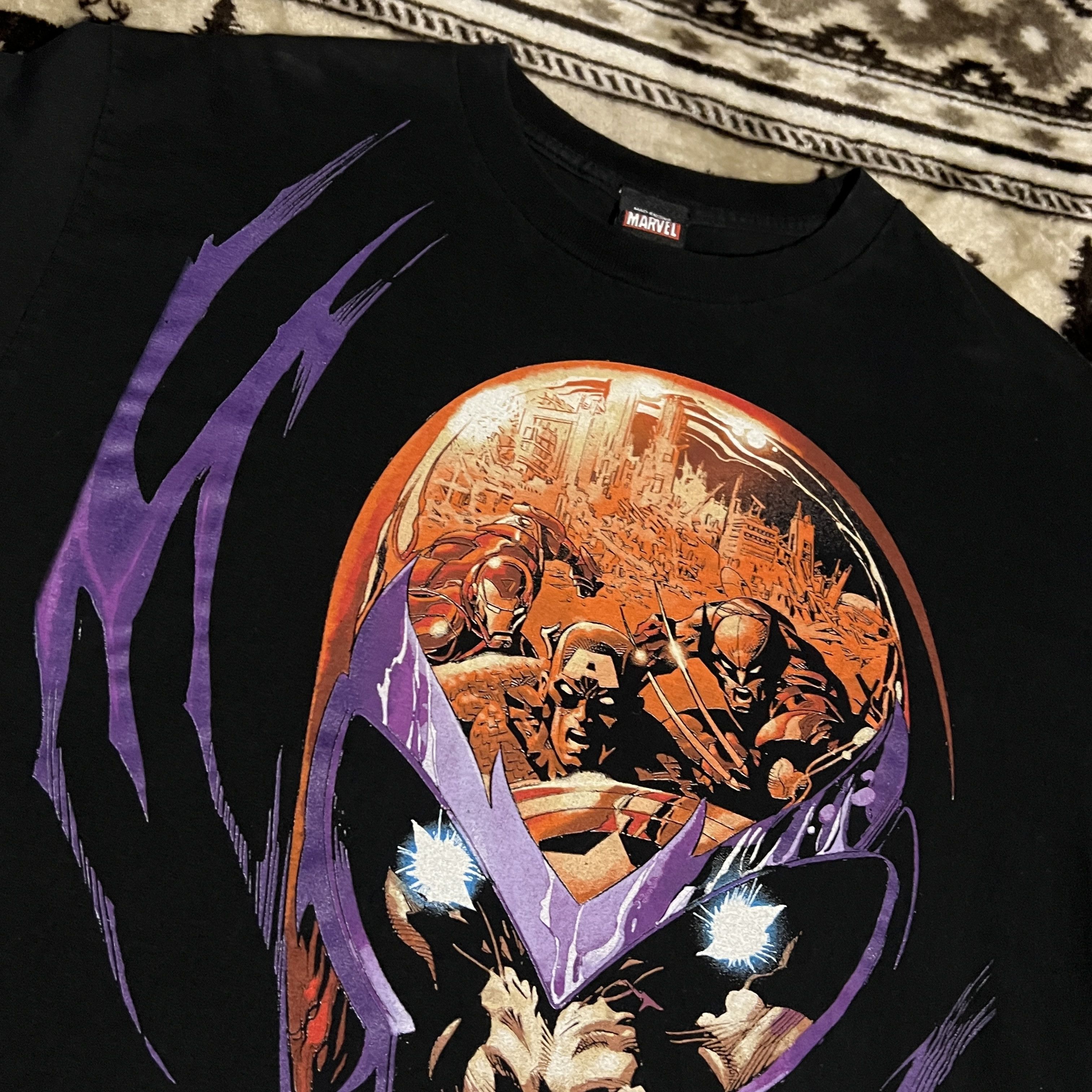 Mad Engine × Vintage Vintage Mad Engine Magneto Shirt Mens Large Marvel Xmen Size US L / EU 52-54 / 3 - 6 Thumbnail