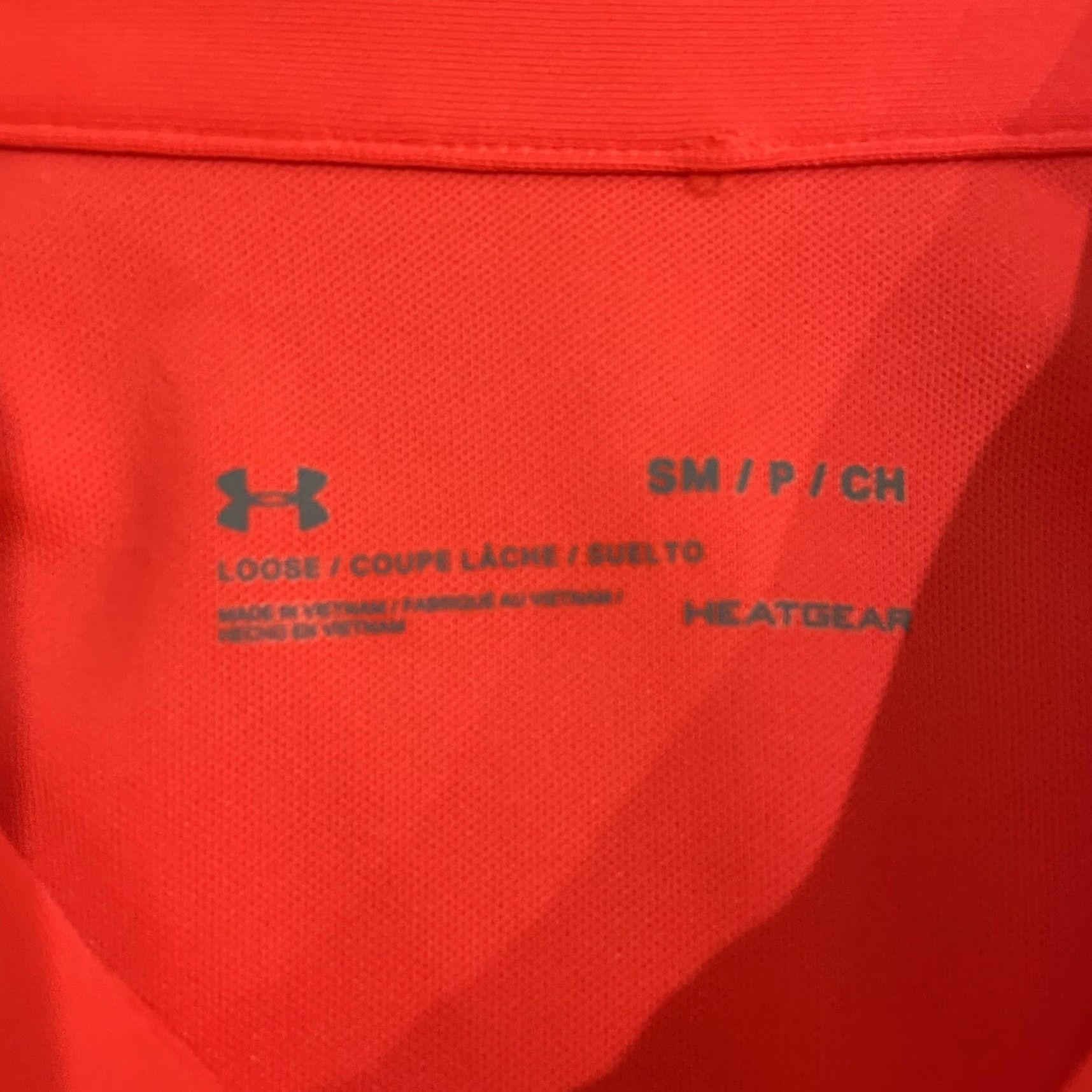 Under Armour VINTAGE Under Armour HeatGear Polo Shirt Men Small Orange Athletic Sports Size US S / EU 44-46 / 1 - 4 Thumbnail
