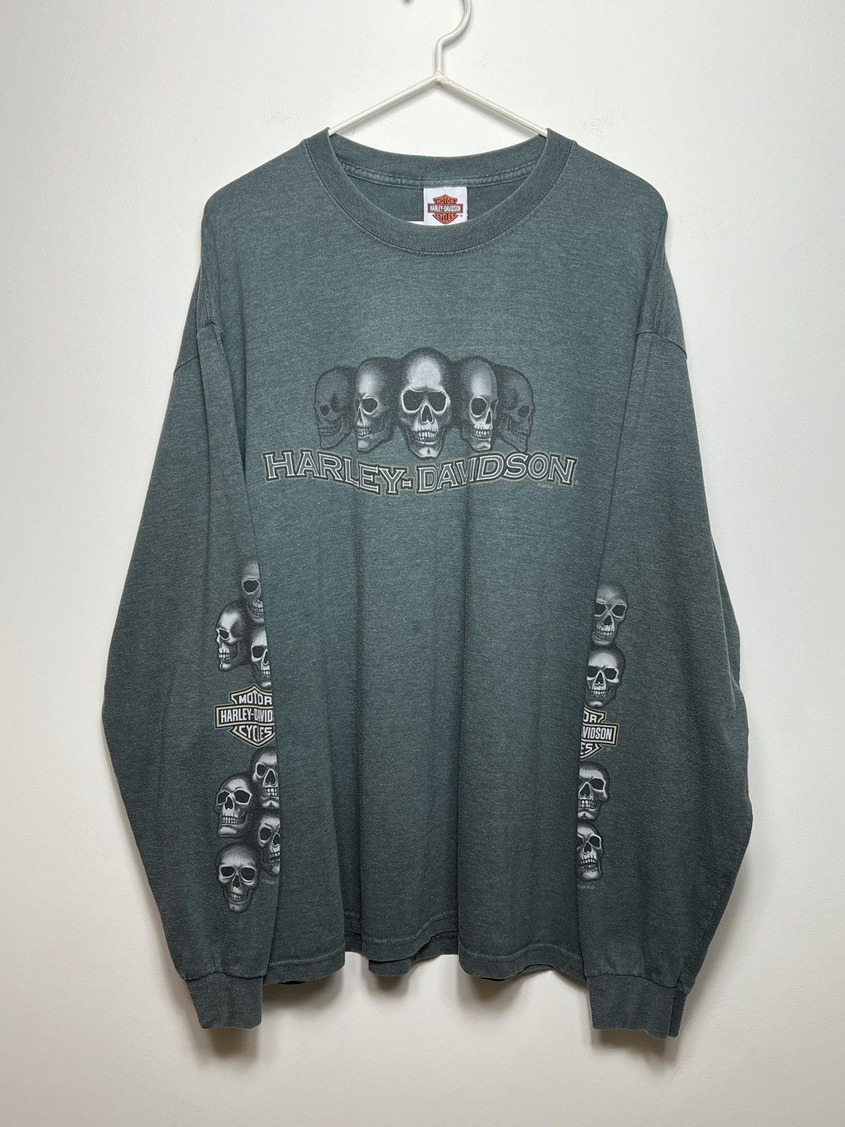 harley davidson y2k 2008 longsleeve vintage l-xl