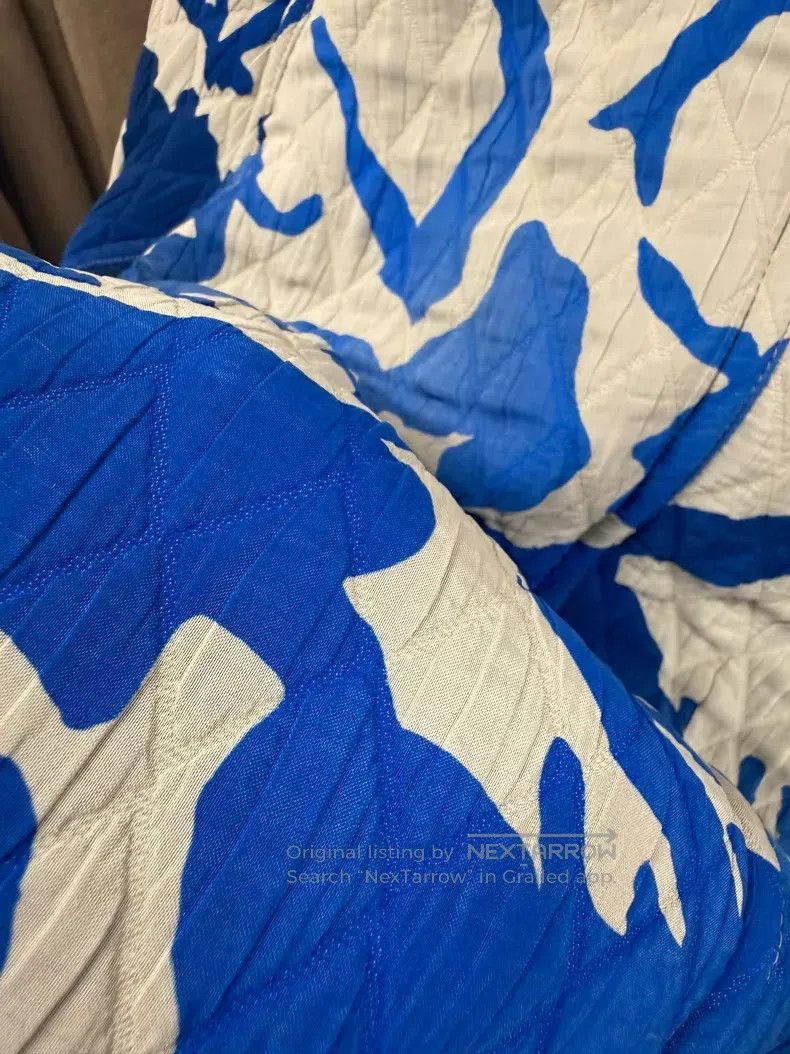 Dries Van Noten Dries Van Noten Blue and White Porcelain Print Cotton Padd Size US M / EU 48-50 / 2 - 8 Thumbnail