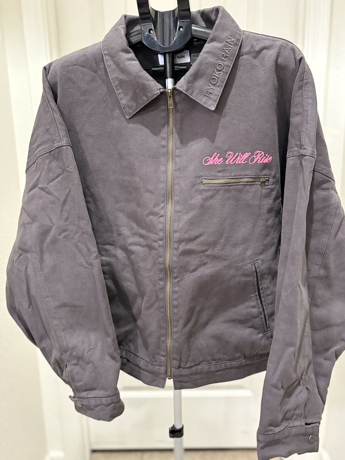 Ryoko Rain CLASSIC CHARCOAL GRAY WORK JACKET- SHE WILL RISE Size US XL / EU 56 / 4 - 1 Thumbnail