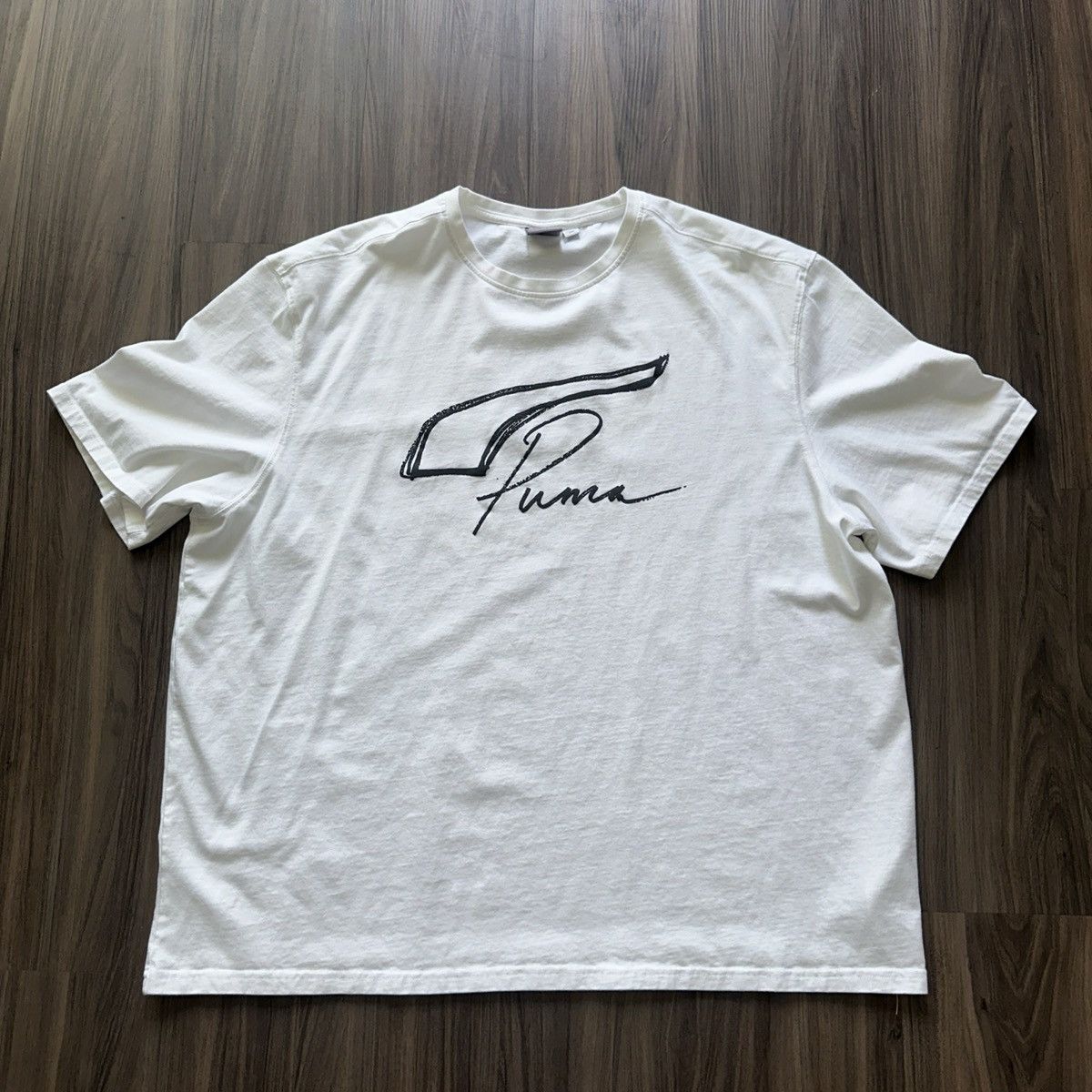 Puma Puma x Rhuigi x Kuzma White Big Logo T-Shirt Men’s Size 2XL Size US XXL / EU 58 / 5 - 1 Thumbnail