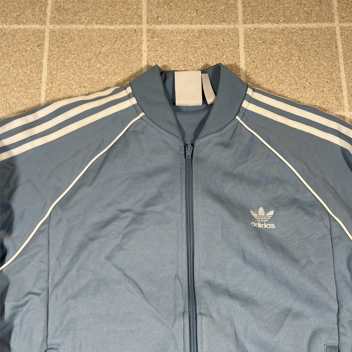 Adidas Adidas Trefoil Track Jacket L Full Zip TT Jacket Blue White Size US L / EU 52-54 / 3 - 2 Thumbnail