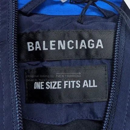 Balenciaga Balenciaga White Blue Stitch Logo Jacket. Size US S / EU 44-46 / 1 - 2 Thumbnail