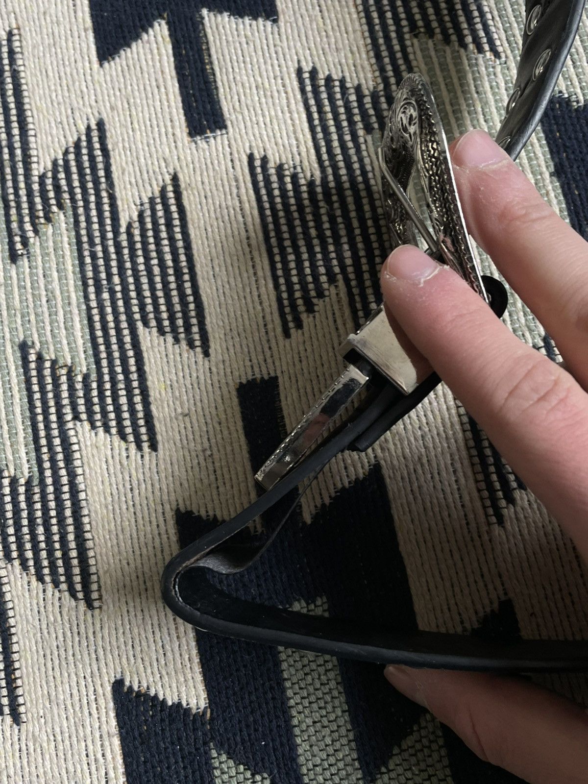 Japanese Brand Vintage Y2K Double Buckle Japanese Style Belt Size ONE SIZE - 7 Thumbnail