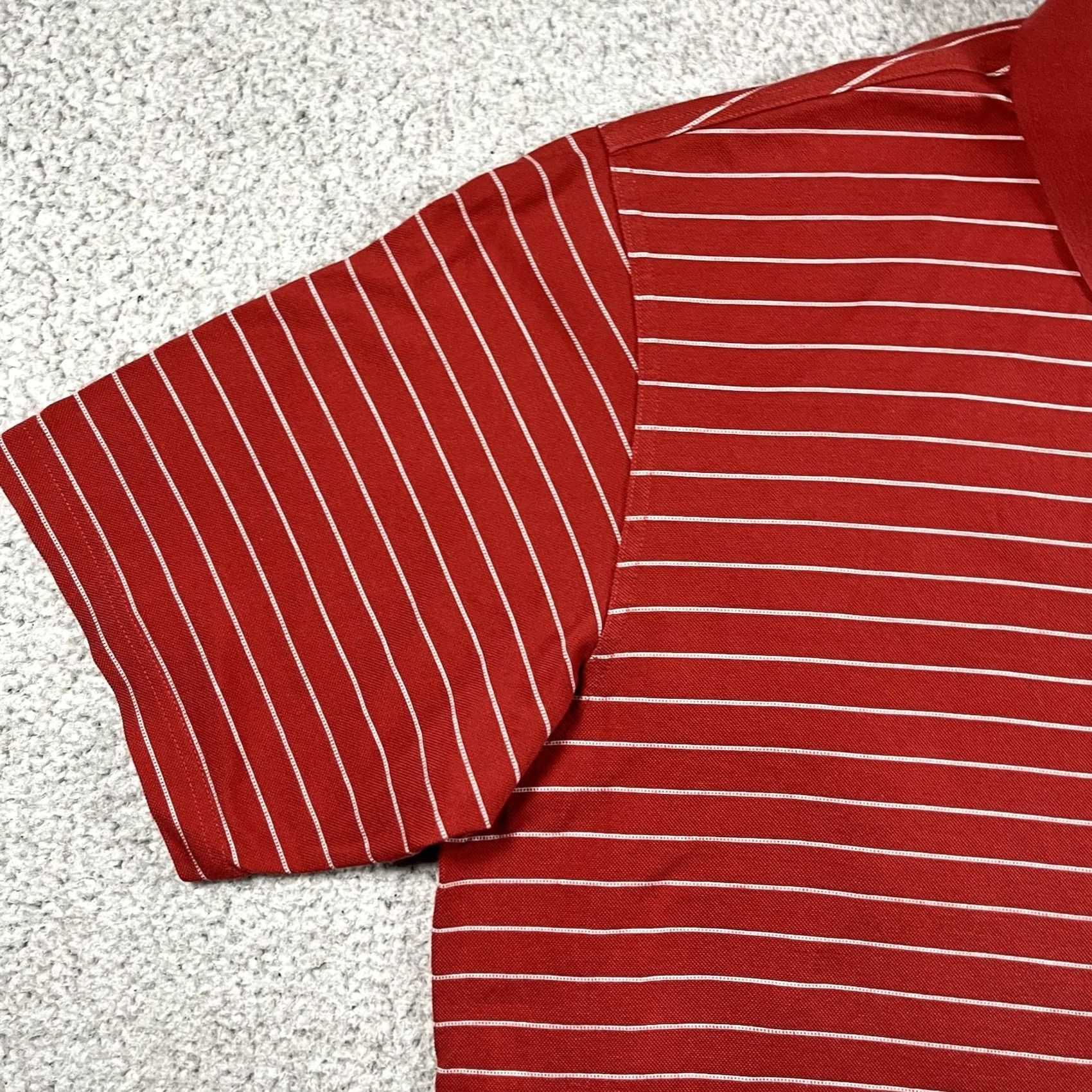 Vintage Bobby Jones Polo Mens XL Red Striped Pine Valley Golf Club Classic Preppy Golf Size US XL / EU 56 / 4 - 6 Thumbnail