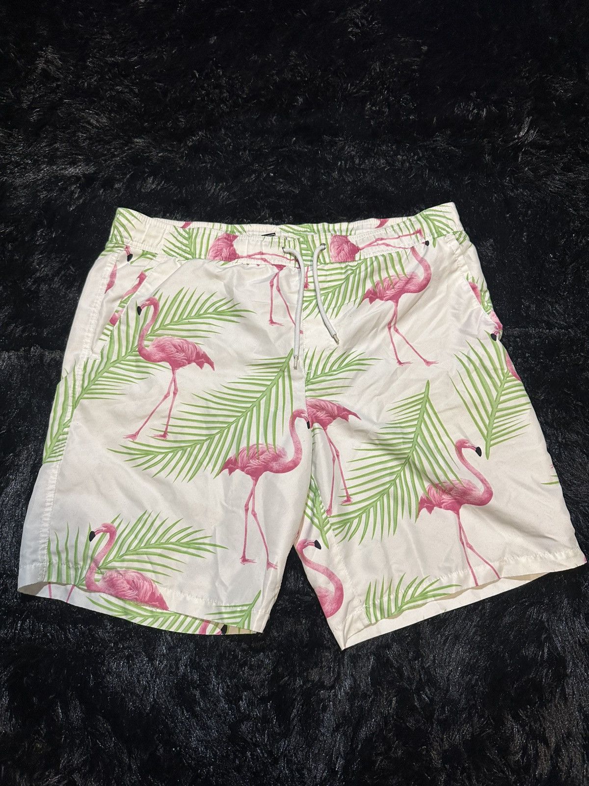 Forever 21 Flamingo Swimming Shorts Size US 34 / EU 50 - 1 Thumbnail