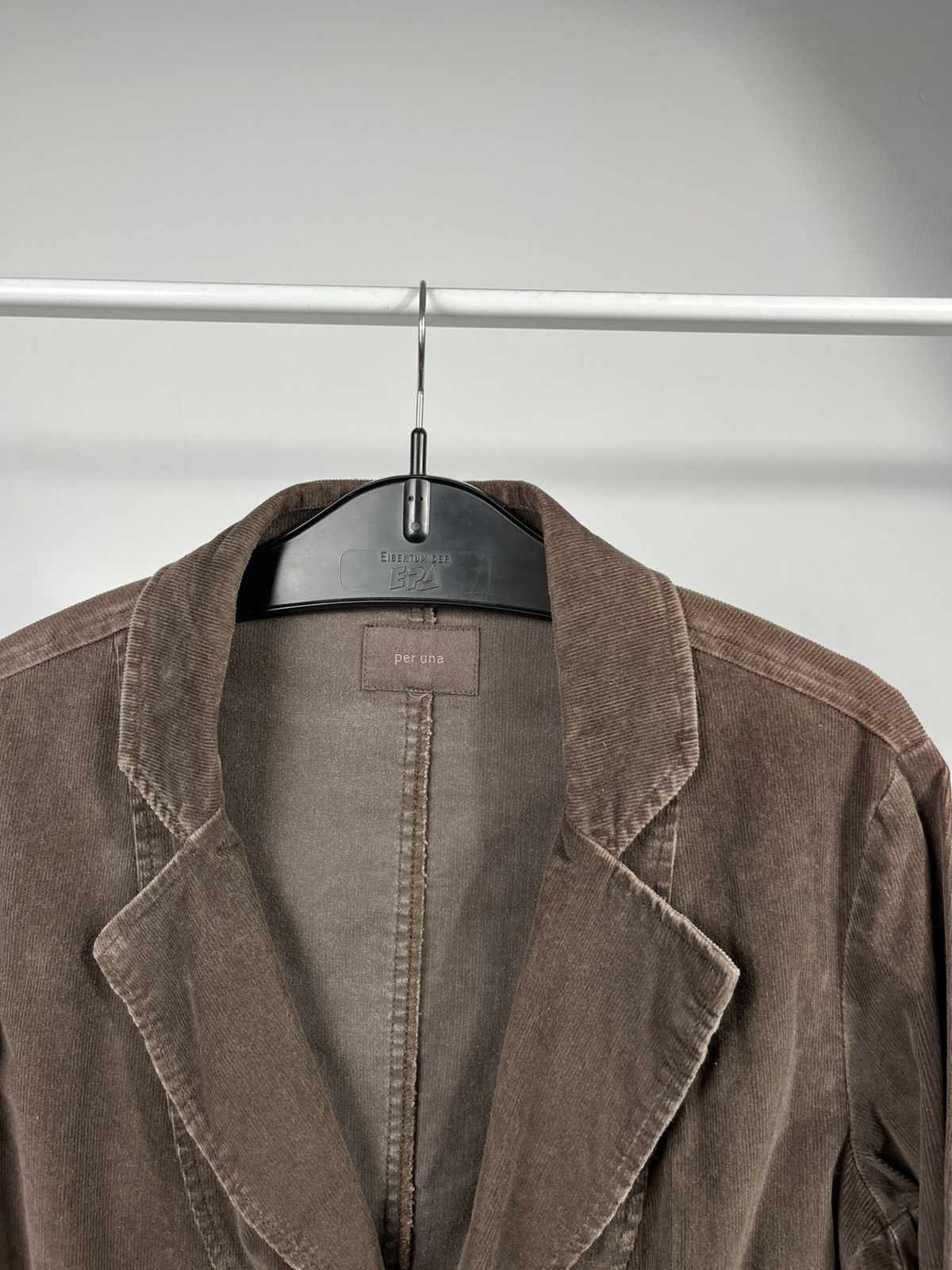 Other Vintage Brown Corduroy Womens Jacket Belted Blazer Size M / US 6-8 / IT 42-44 - 3 Thumbnail