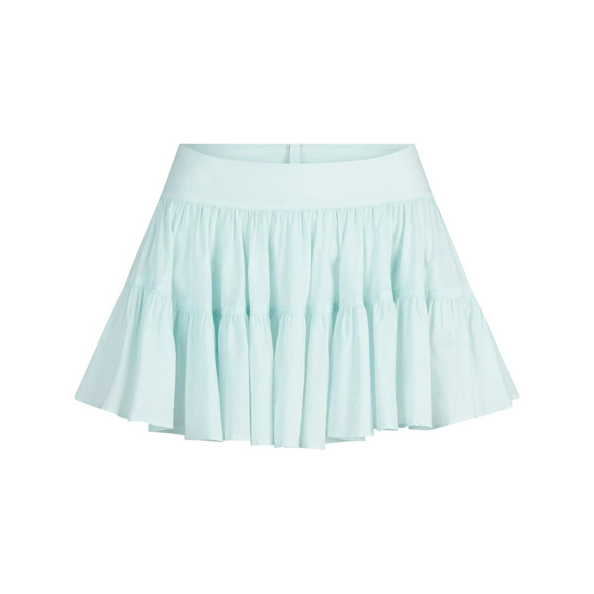 SKIMS NWT SKIMS Cotton Voile Mini Skirt in the color Frost XXS Size 24" / US 00 / IT 34 - 2 Thumbnail