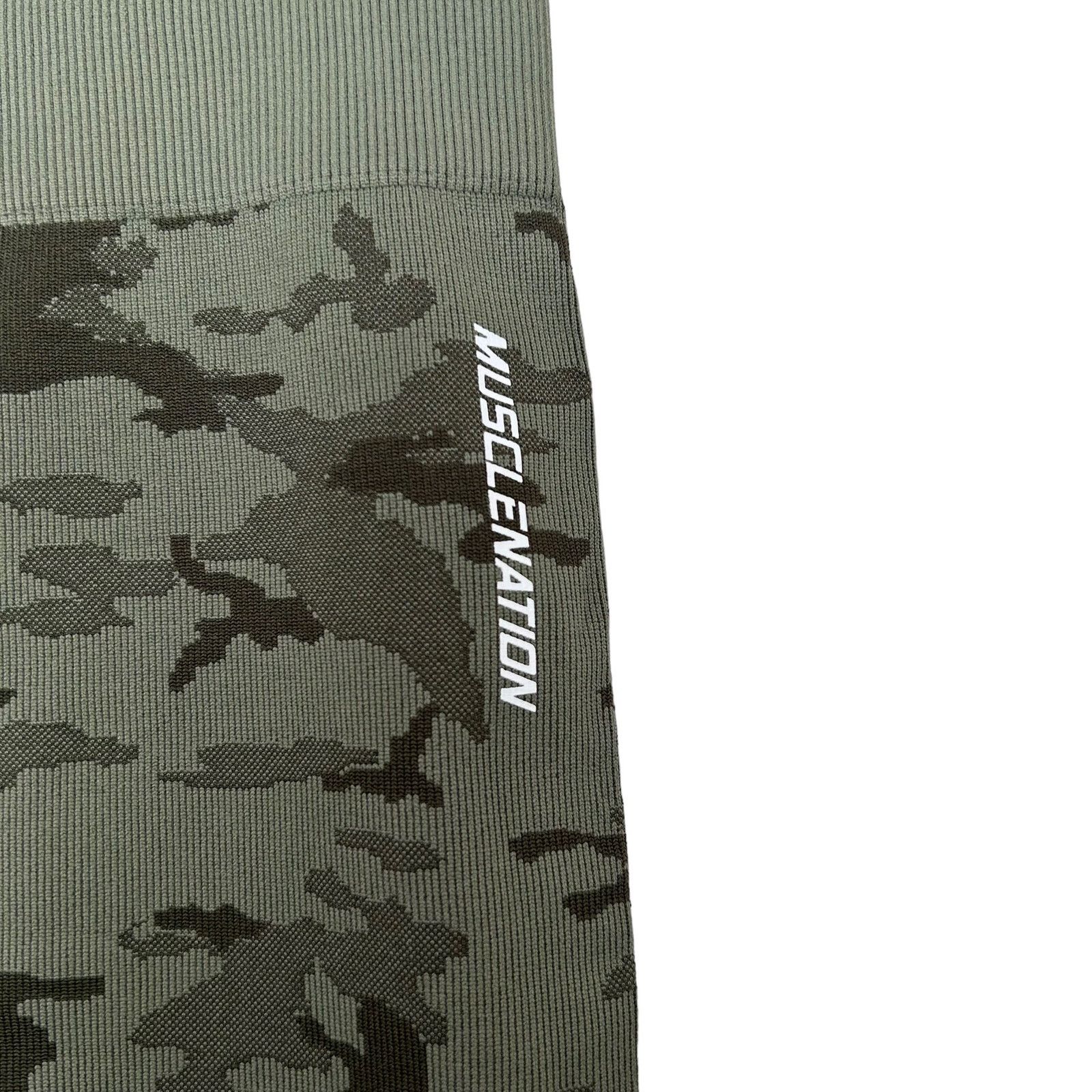 Other Muscle Nation Green Camo Seamless Leggings Sz S Size 27" / US 4 / IT 40 - 2 Thumbnail