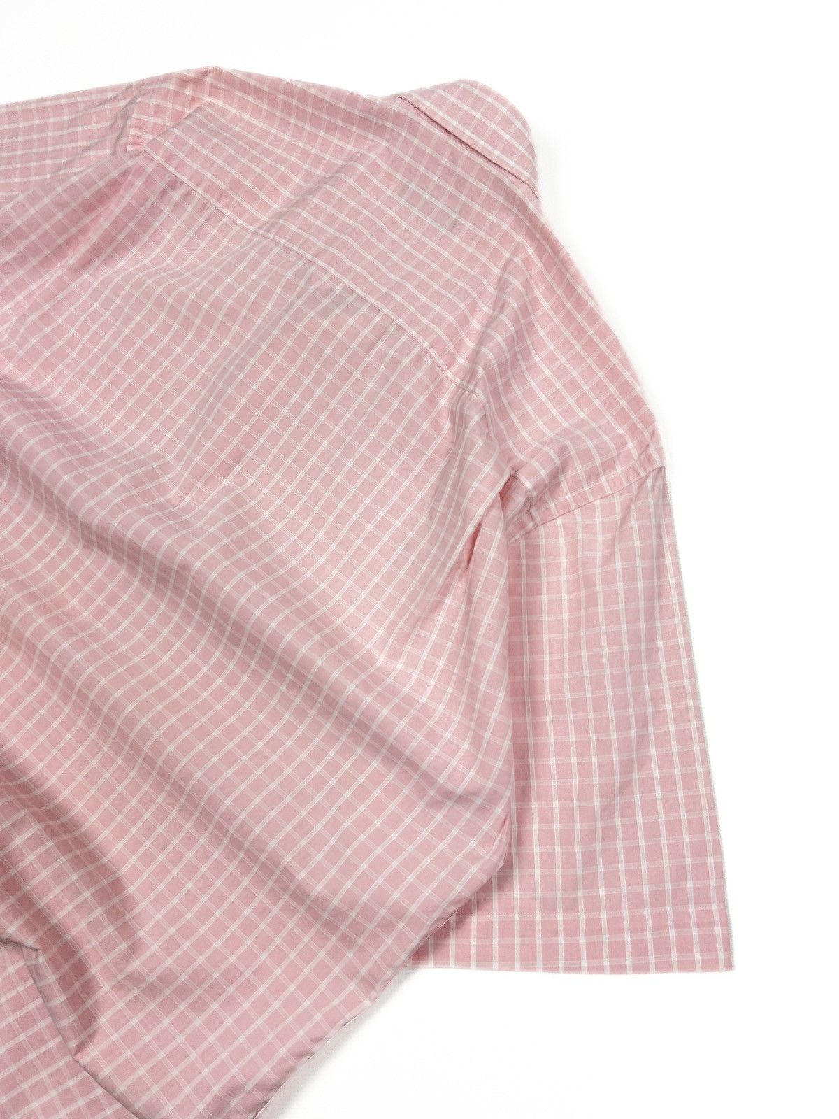 Burberry Vintage Burberry Pink Check Short Sleeve Button-Up Shirt M Size US M / EU 48-50 / 2 - 9 Thumbnail