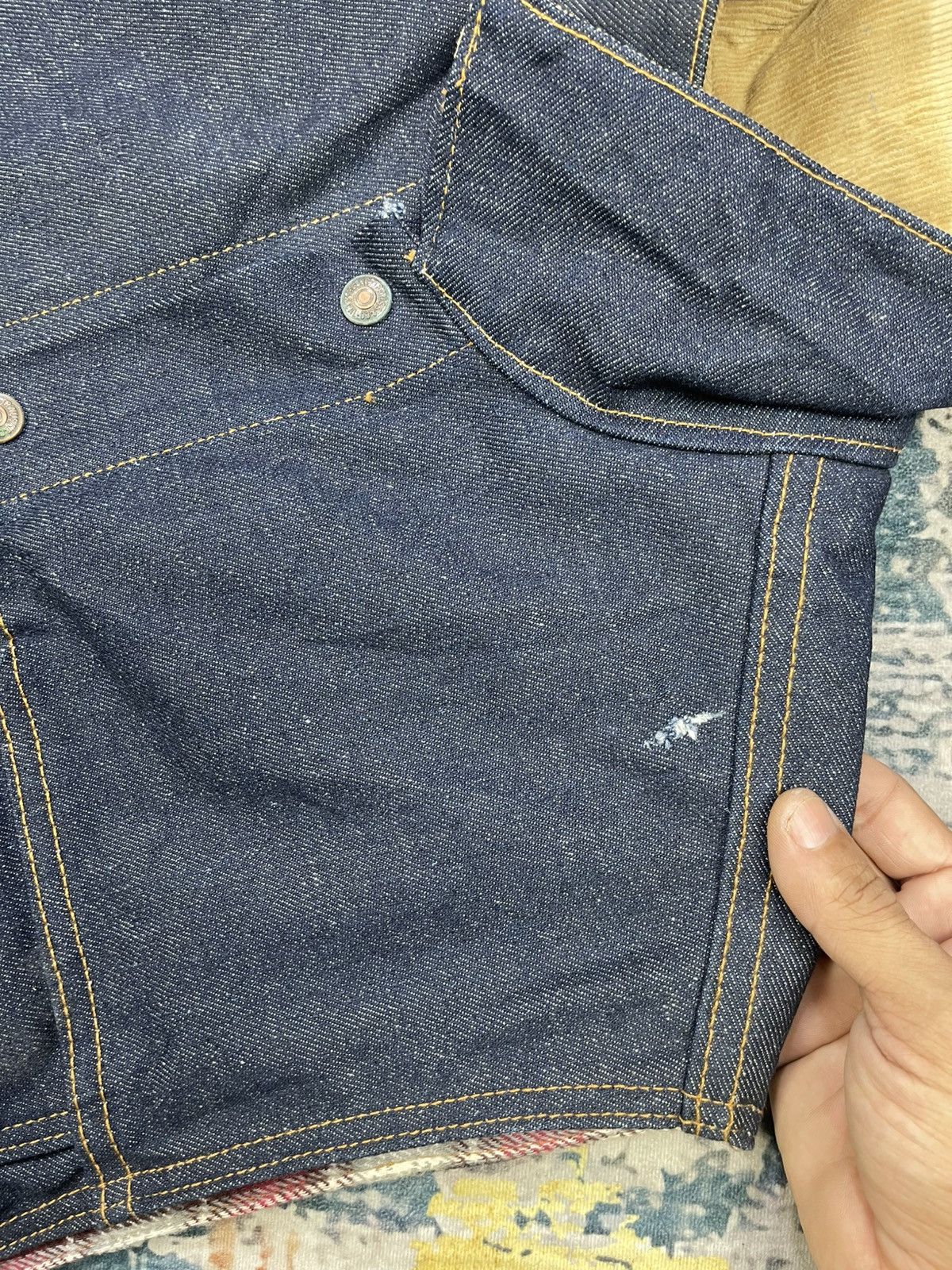 Levi's Vintage Clothing RARE🔥Vtg Levis Sample 1990 Reversible Denim Vest Jacket Size US M / EU 48-50 / 2 - 14 Thumbnail