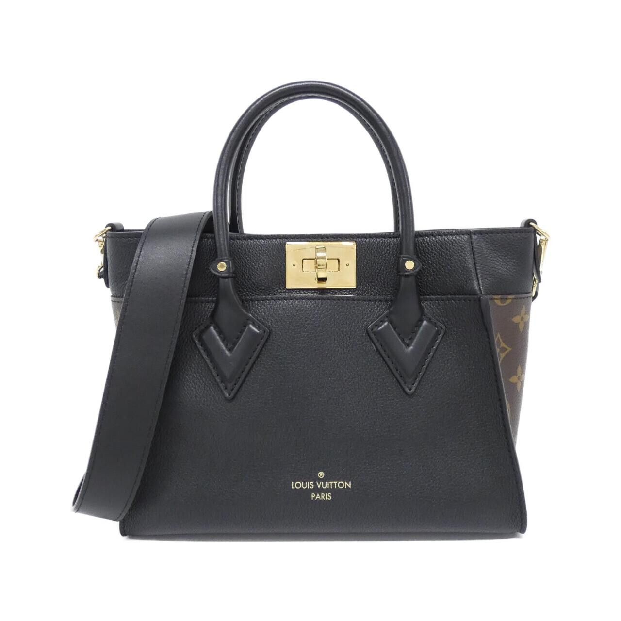 Louis Vuitton Louis Vuitton Louis Vuitton On My Side Calf Coated Canvas Bag Leather Handbag M57728 DUTY FREE for USA Size ONE SIZE - 1 Thumbnail