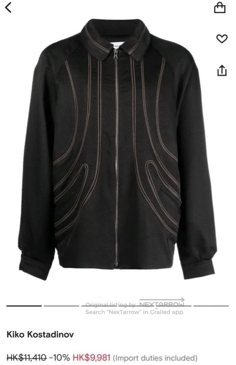 Kiko Kostadinov Kiko Kostadinov Black Trim Jacket Size US M / EU 48-50 / 2 - 5 Thumbnail