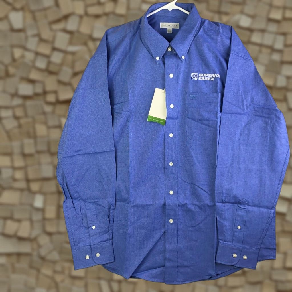 Cutter & Buck Cutter & Buck Mens XL Blue Plaid Long Sleeve Button-Down Collar Shirt Size US XL / EU 56 / 4 - 1 Thumbnail