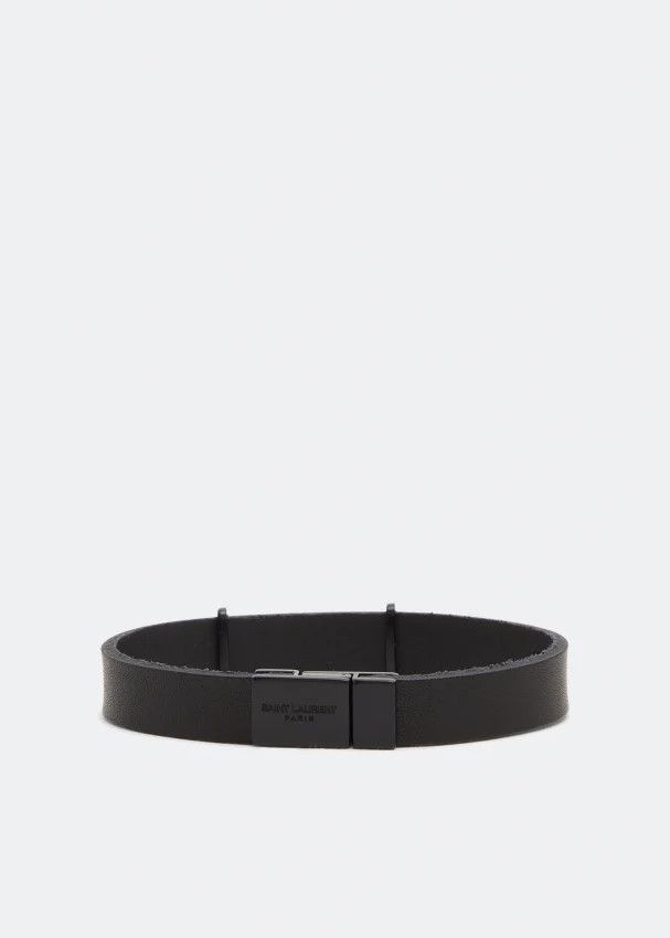 Saint Laurent Paris o1b1hav110924 Size: S / Cassandre Bracelet in Leather Black Size ONE SIZE - 3 Thumbnail