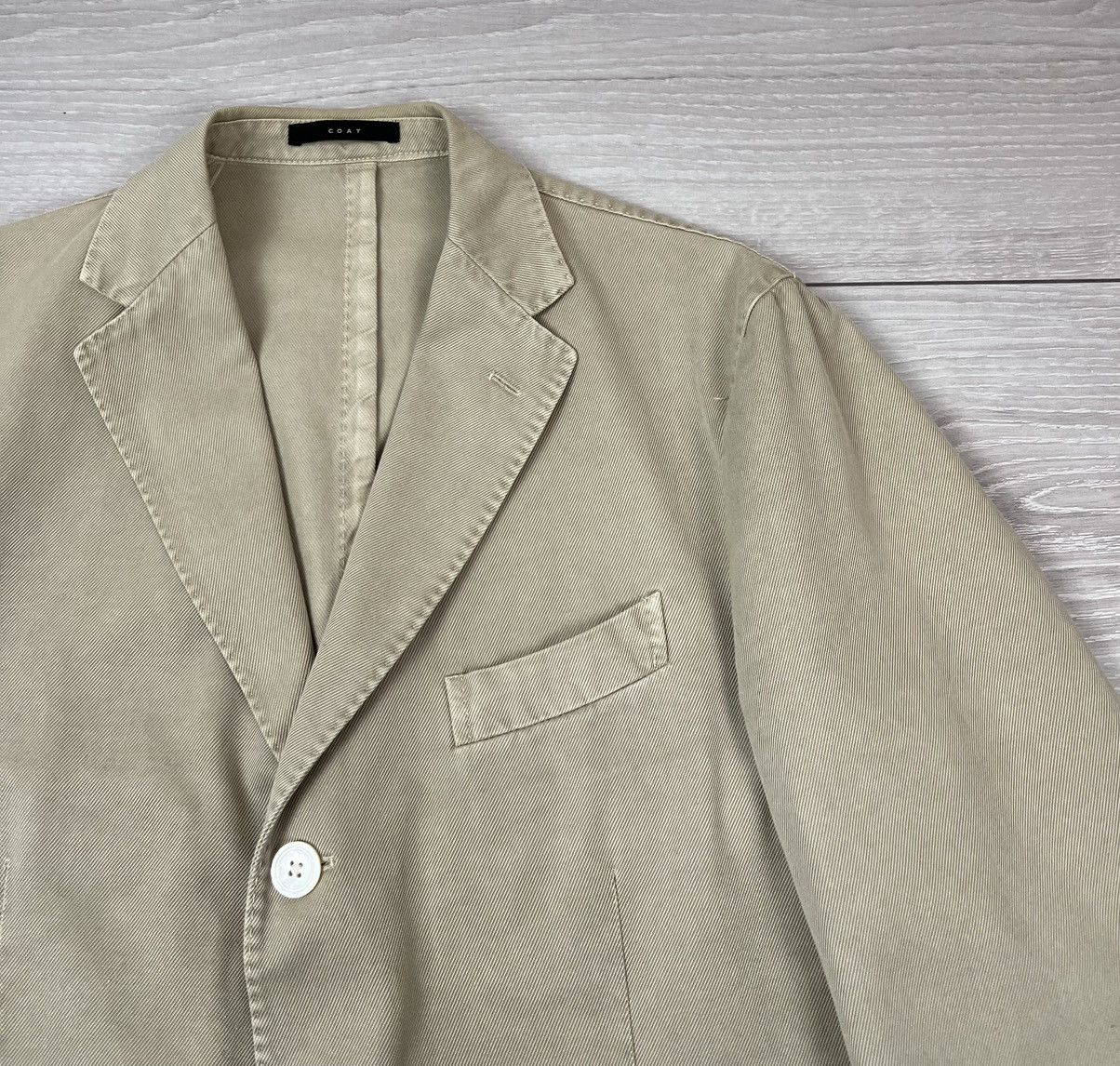 Boglioli Boglioli Coat Luxury Cotton Beige Blazer Jacket 52 size Size US L / EU 52-54 / 3 - 9 Thumbnail