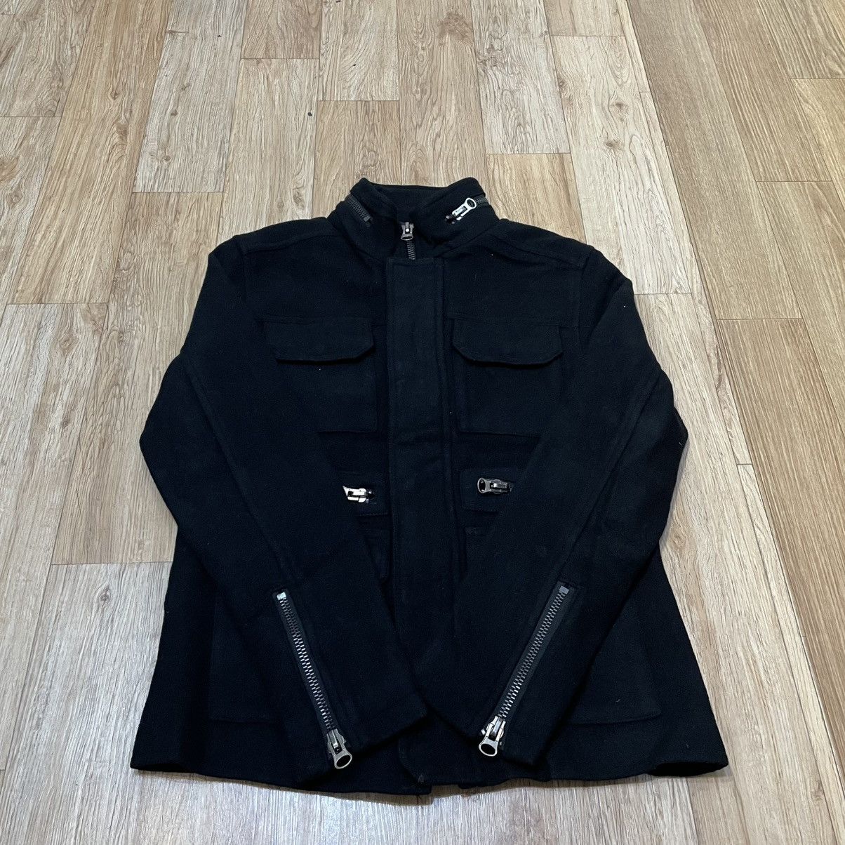 291295=Homme 201295 LABO Black Wool Multi Pocket Field Jacket Size 44 Size US S / EU 44-46 / 1 - 6 Thumbnail