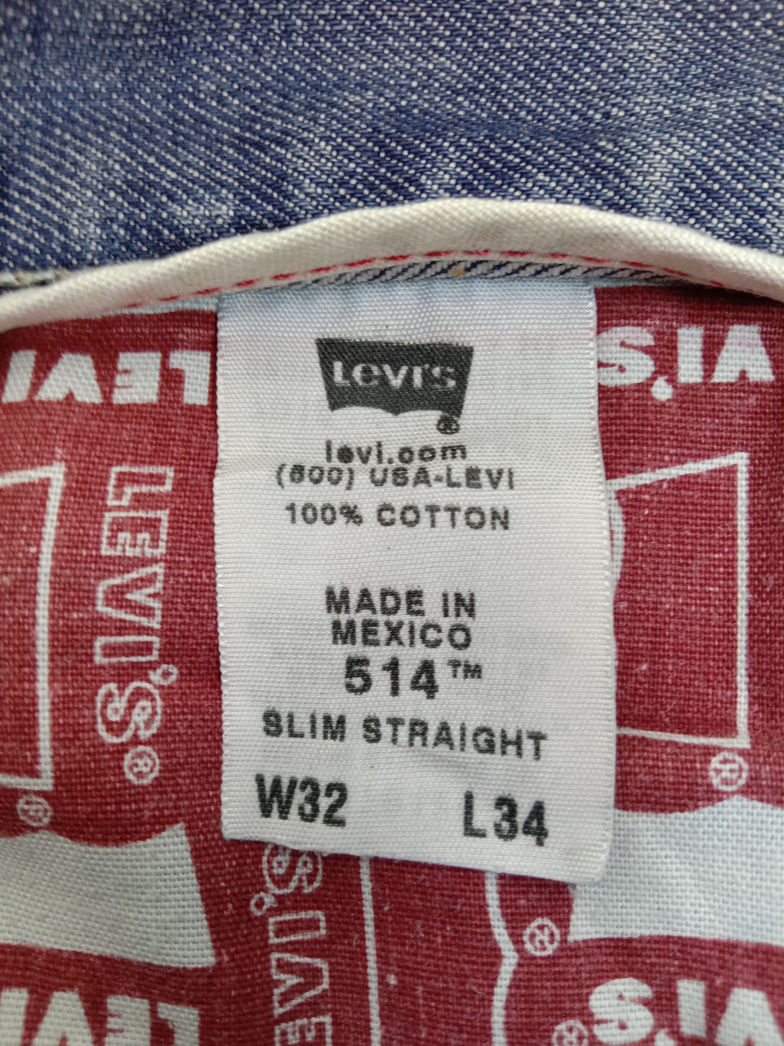 Levi's Vintage Levi's 514 Slim Straight Jeans Earth Tone Denim Size US 32 / EU 48 - 13 Thumbnail