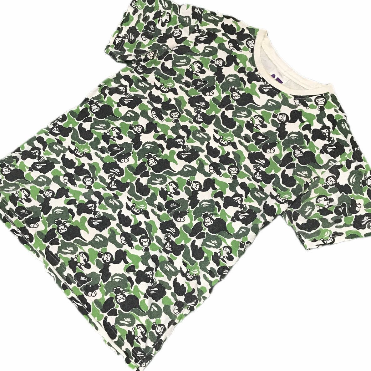 Bape × Vintage bape abc green camo t-shirt Size US L / EU 52-54 / 3 - 2 Thumbnail
