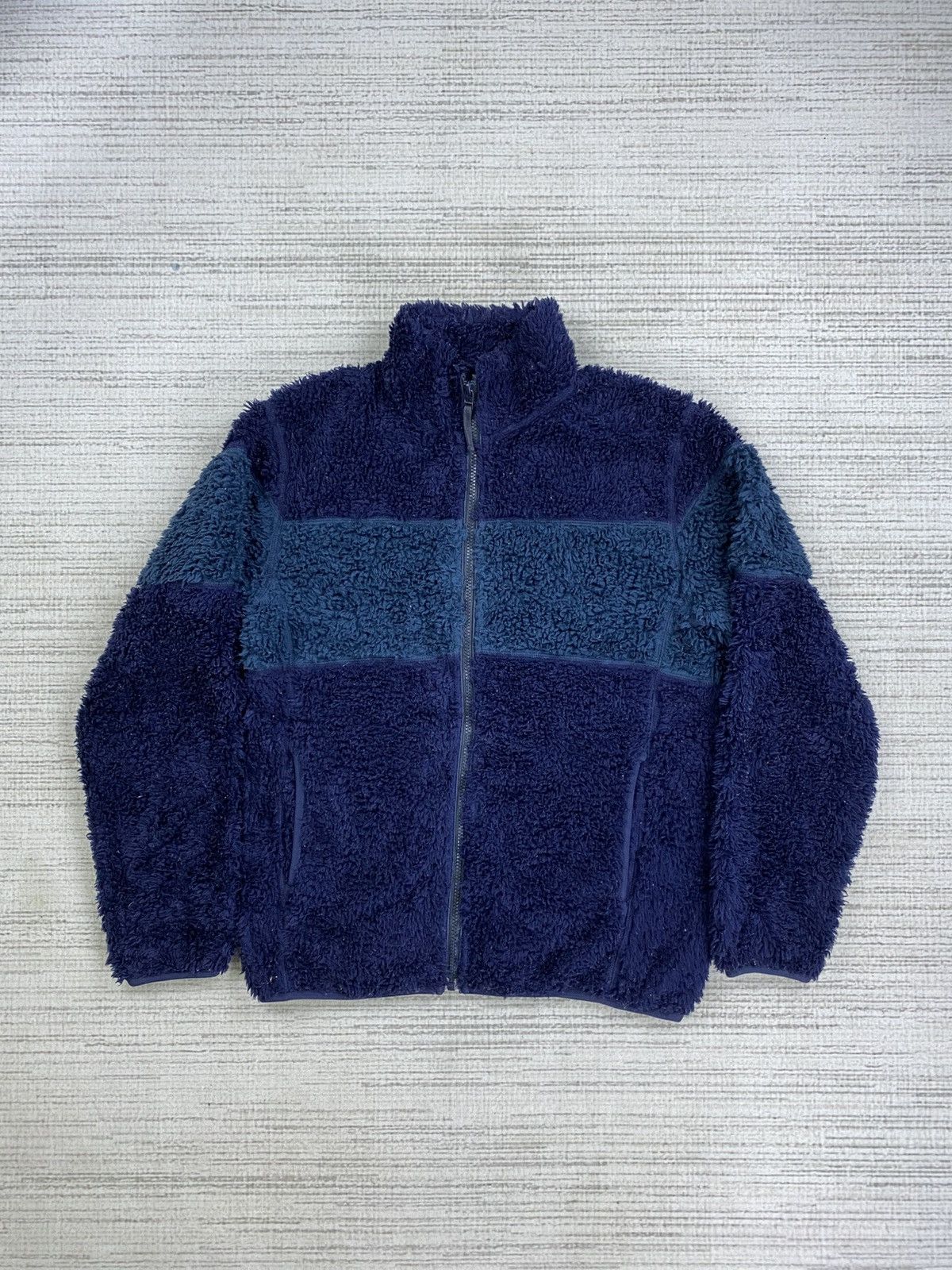 Japanese Brand × Uniqlo × Vintage Vintage Uniqlo Two Tone Sherpa Zipper Jacket Size US M / EU 48-50 / 2 - 1 Thumbnail