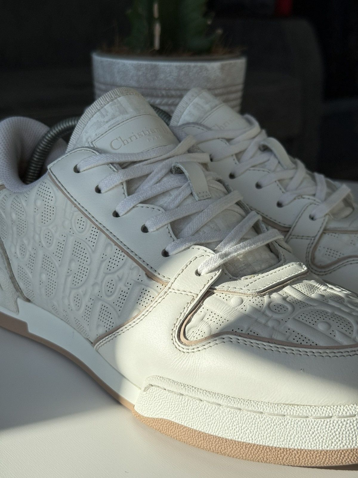Dior Dior One Monogram Sneackers Low White Pink Size US 8.5 / IT 38.5 - 12 Thumbnail