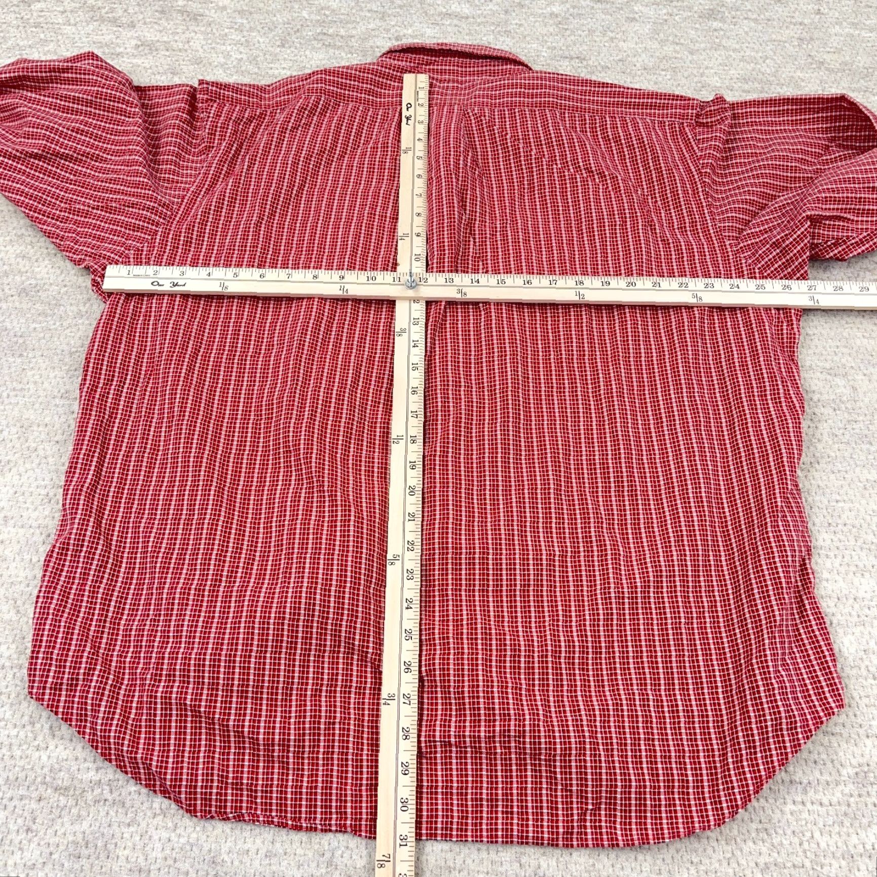 Ralph Lauren Ralph Lauren Shirt Men XL Red Plaid Button-Up Oxford Cloth Blake Blue Pony Adult Size US XL / EU 56 / 4 - 7 Thumbnail