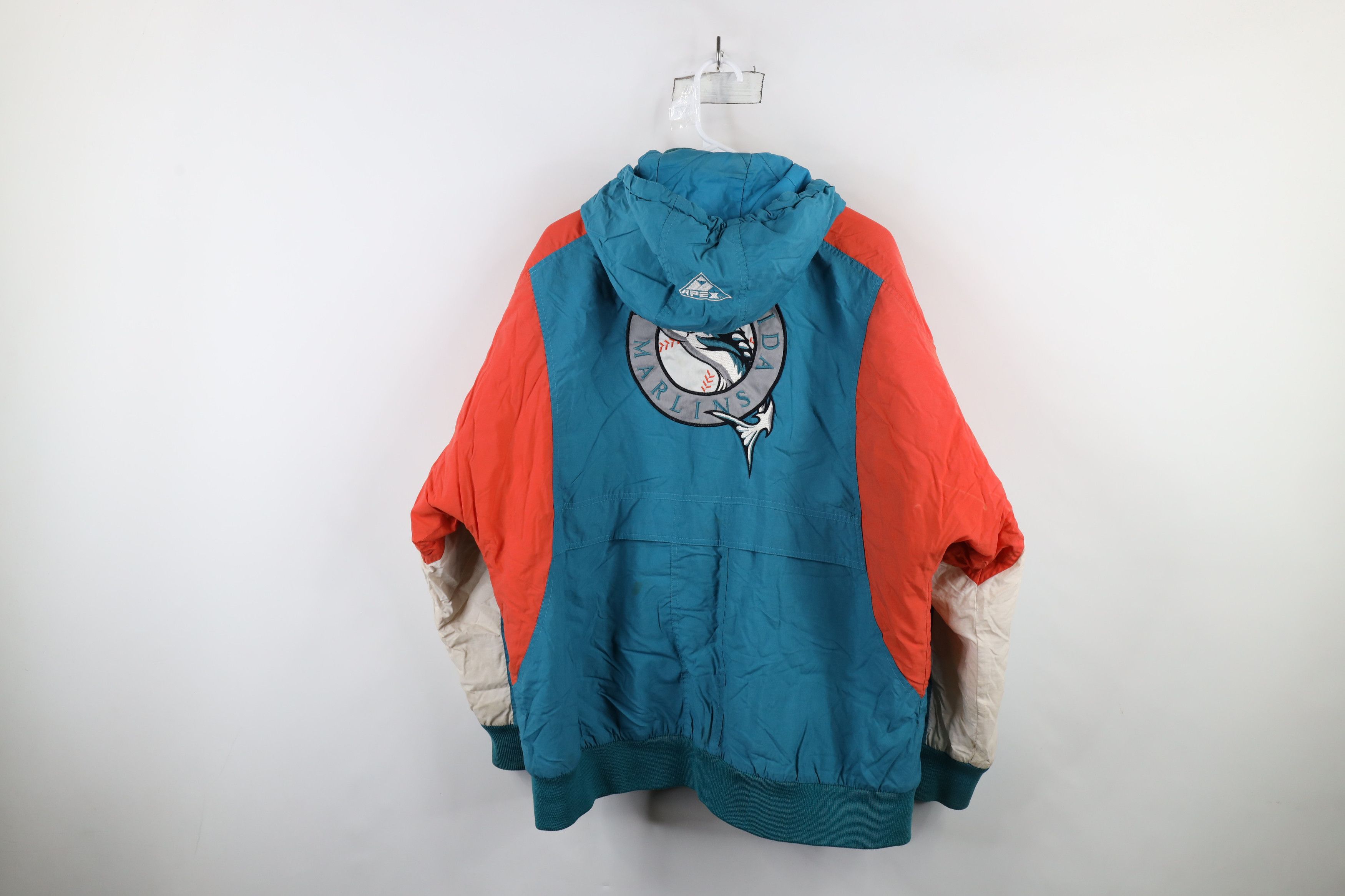 Vintage Vintage 90s Spell Out Florida Marlins Baseball Puffer Jacket Size US L / EU 52-54 / 3 - 16 Thumbnail