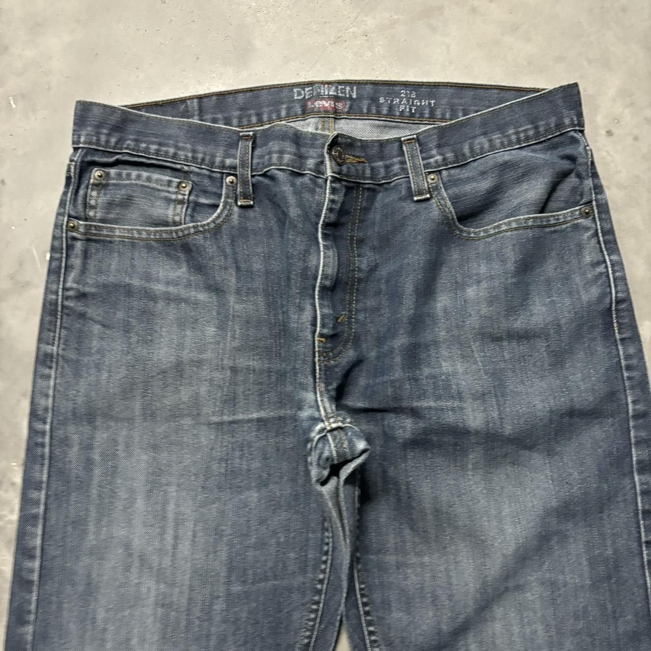 Levi's × Vintage Crazy Vintage Y2K/2000s Grunge Faded Dark Wash Levi’s Skater Denim Jeans! Size US 36 / EU 52 - 5 Thumbnail