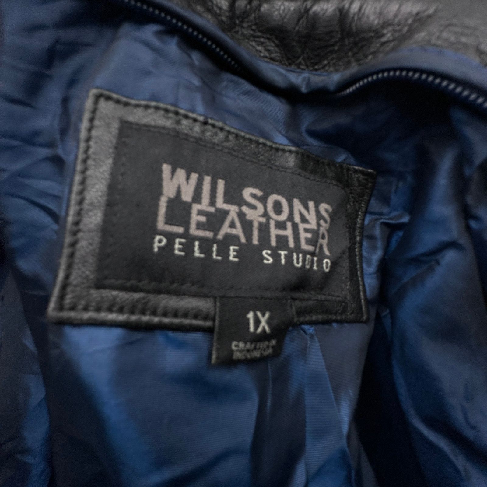 Wilsons Leather Wilsons Leather Pelle Studio Zip Coat Jacket Women 1X Belted Size XL / US 12-14 / IT 48-50 - 3 Thumbnail